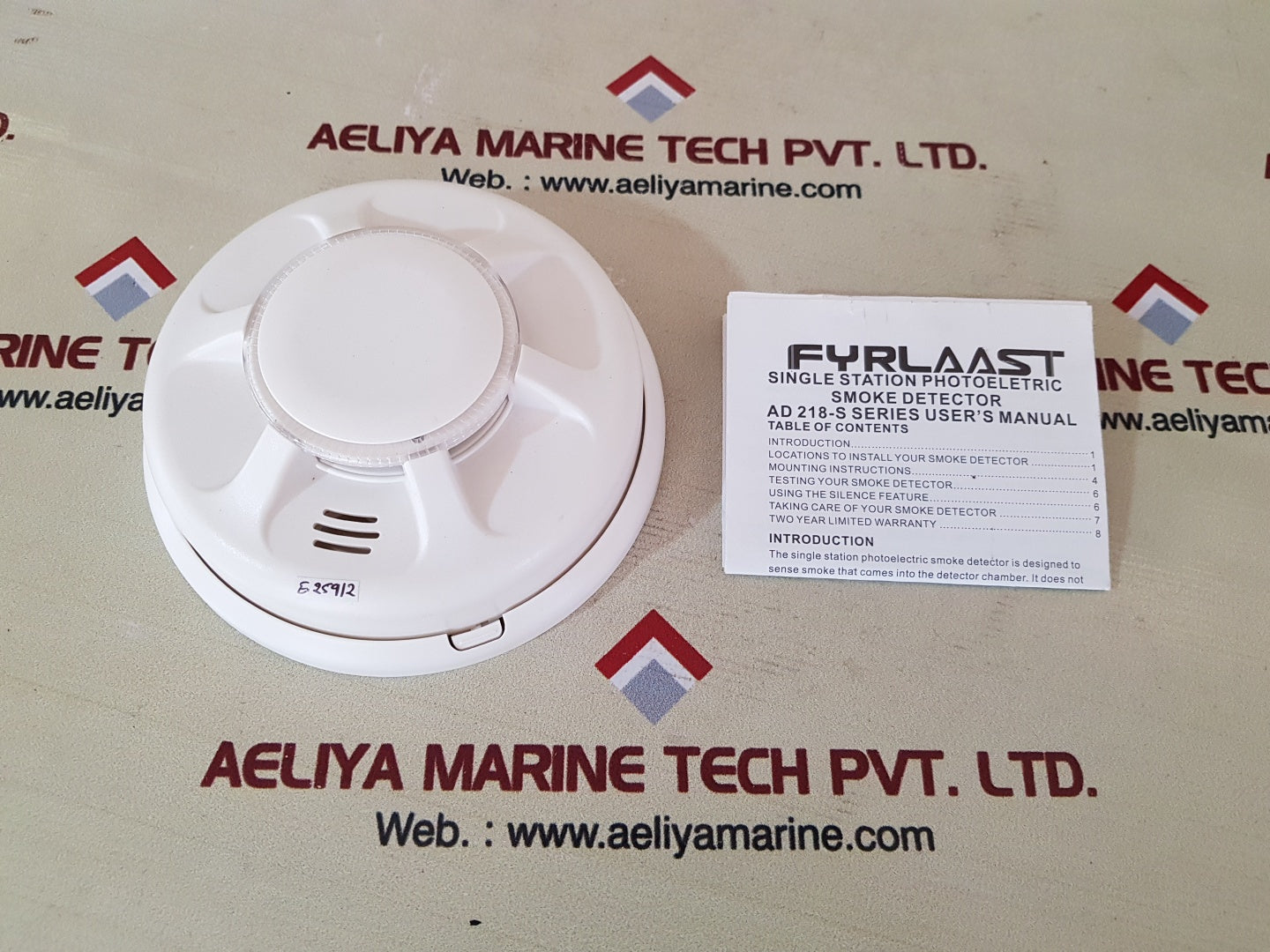 Fyrlaast ad-218-s single station photoelectronic smoke alarm