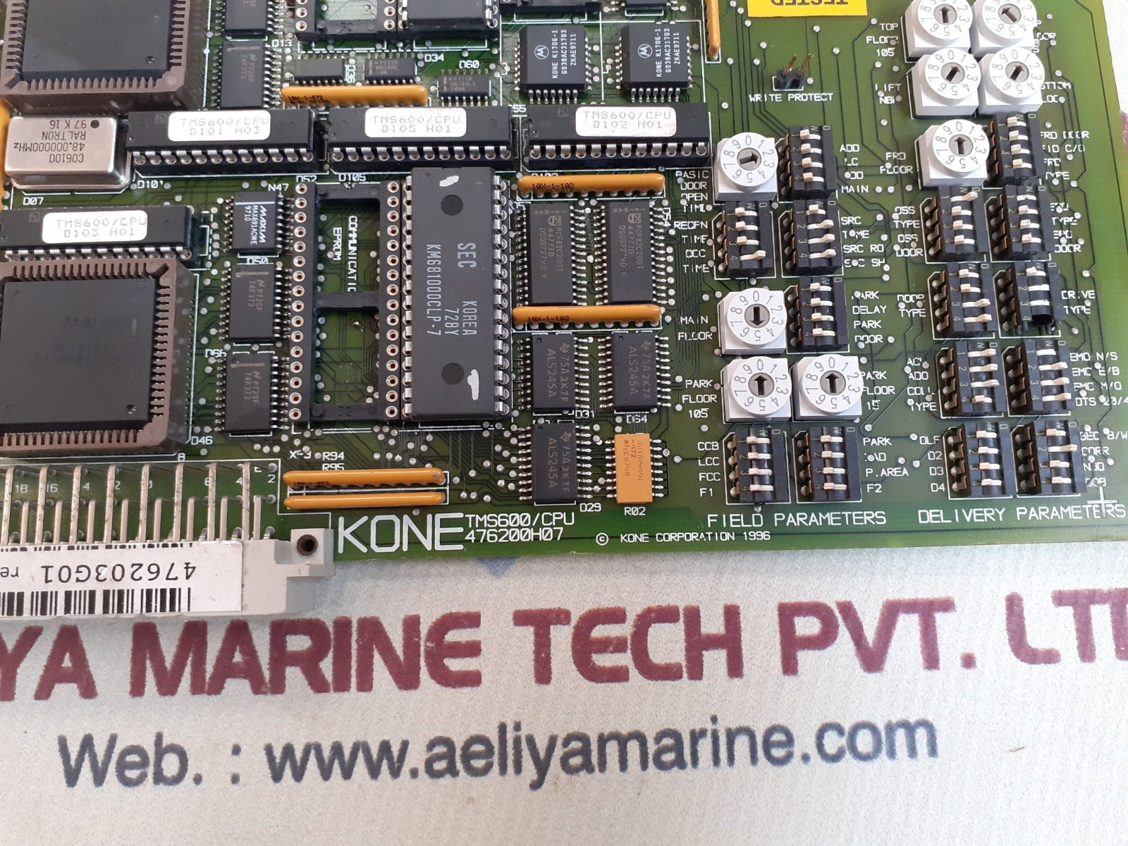 Kone tms600/cpu pcb card 476203g01