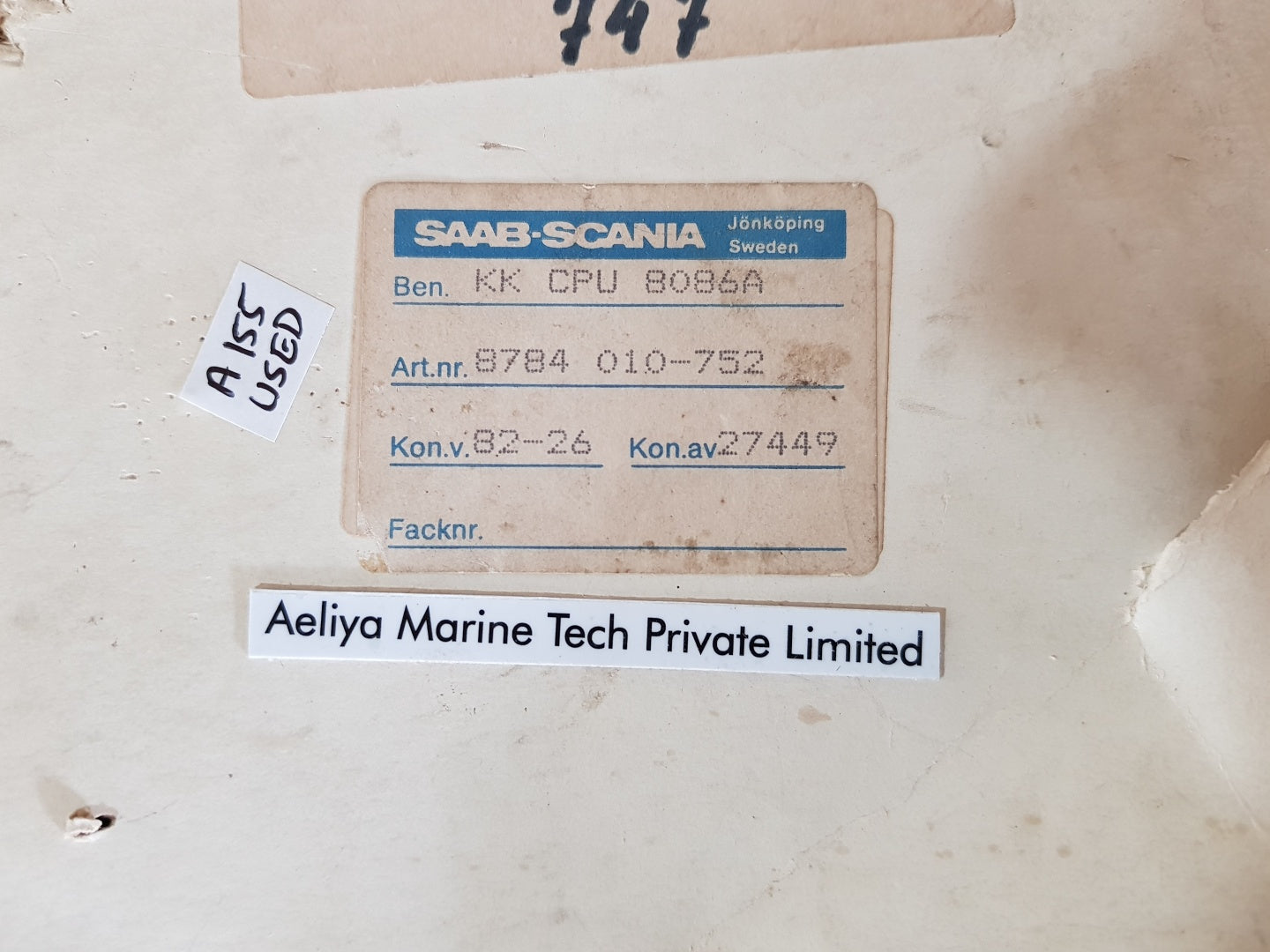 Saab kk8784010-75-2 d pcb card