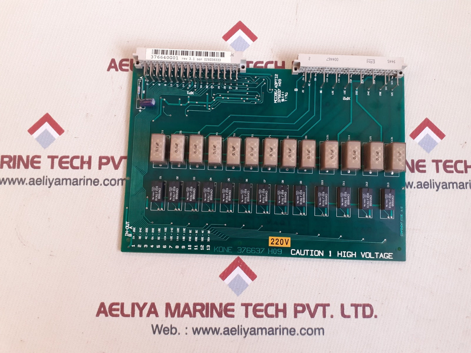 kone 376637 h09 rev 3.1 pcb card mcc85/adpti2