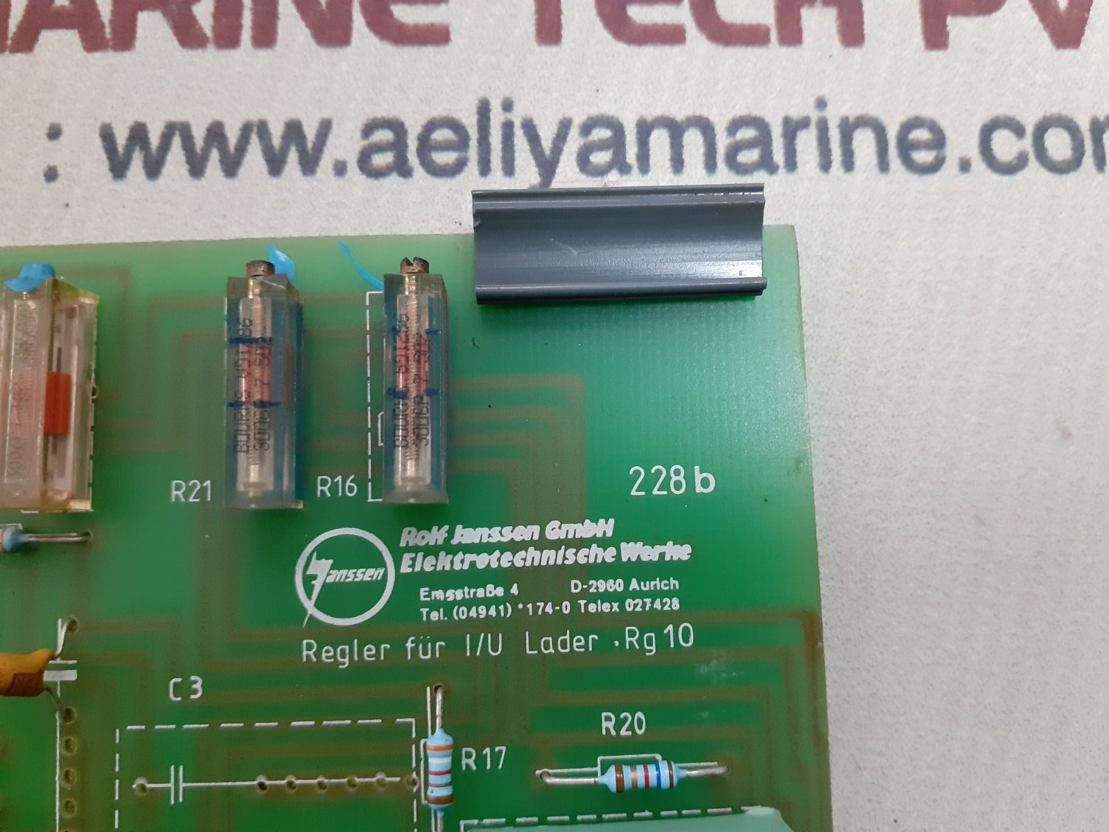 Rolf janssen regler fur i/u lader rg10 card