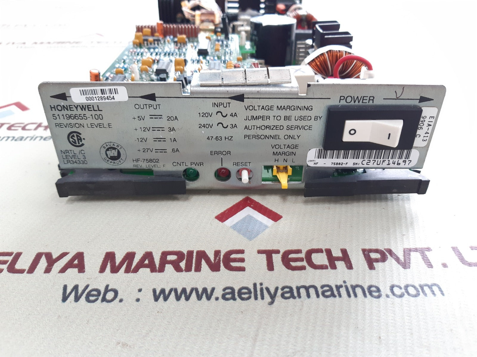 Honeywell 51196655-100 power supply