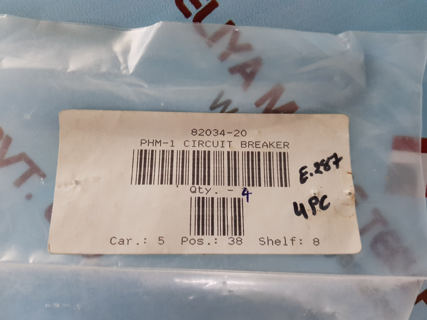 Set of 4x E.t.a.42-01 magnetic circuit breaker ac 250v dc65v
