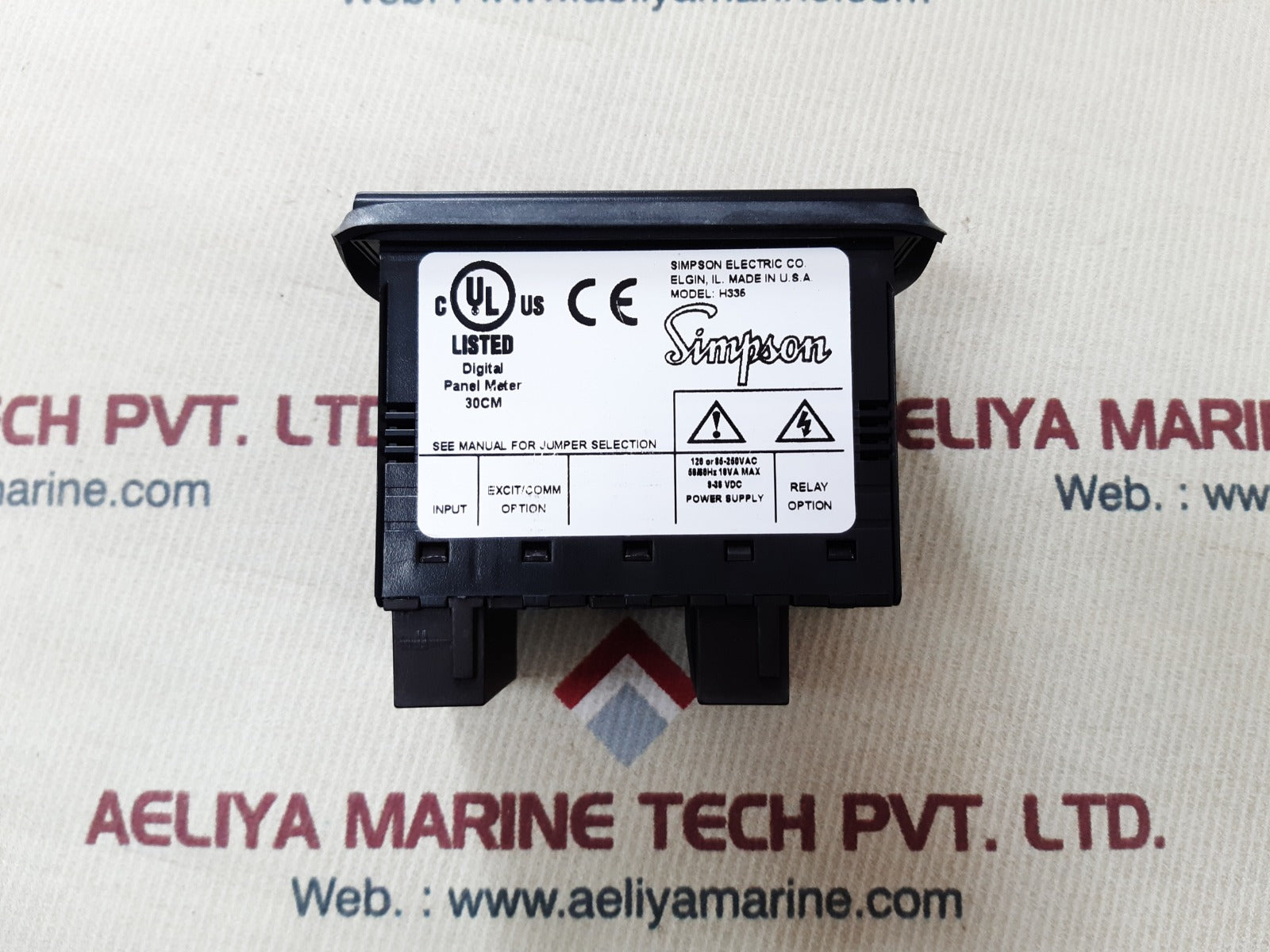 Simpson h335334000 panel meter