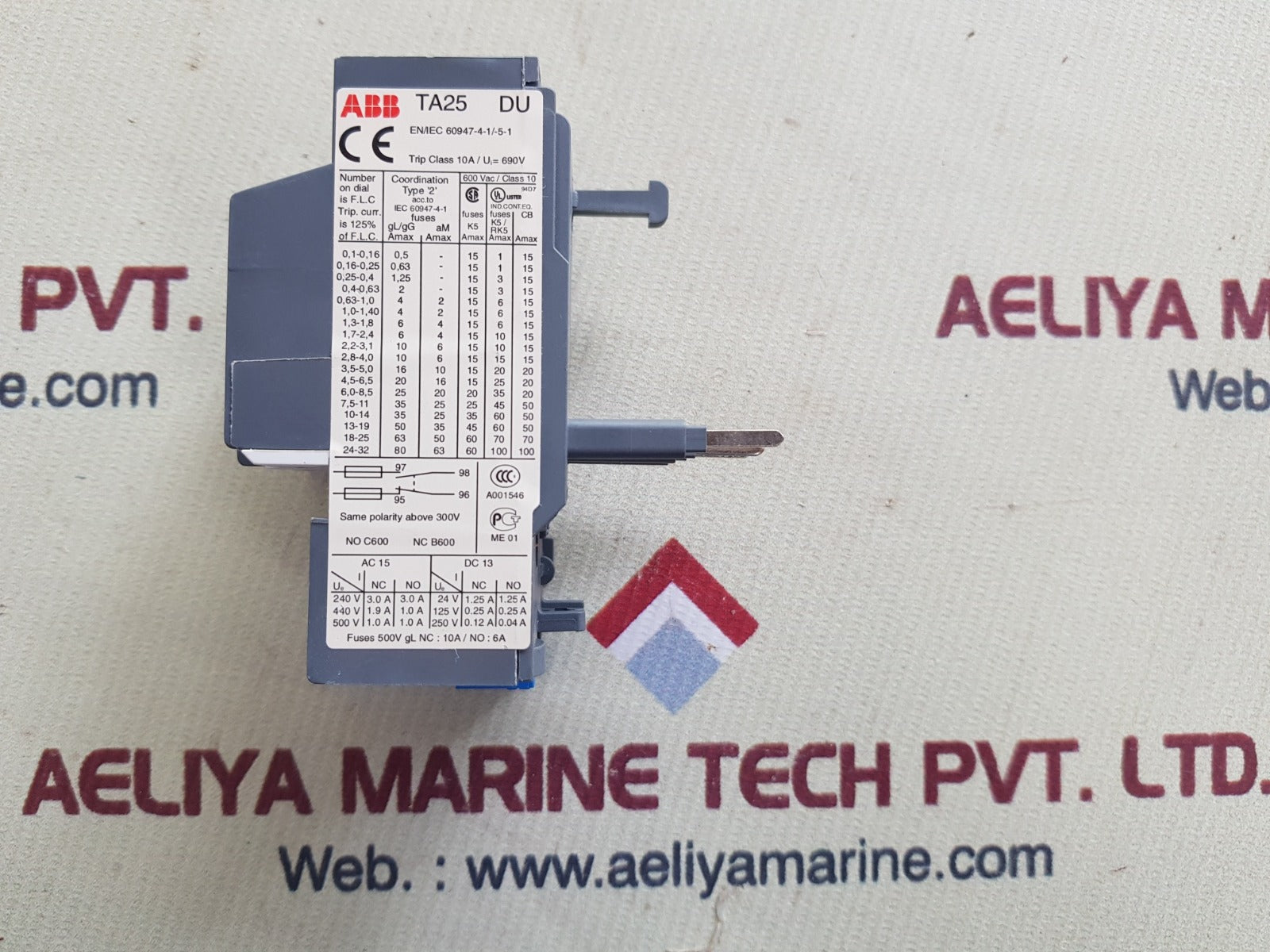 Abb ta25du 2.4 overload relay