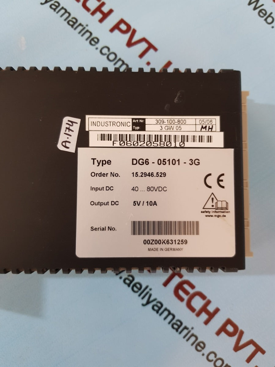 Industronic 3 gw 05 dg6-05101-3g pcb board 309-100-800