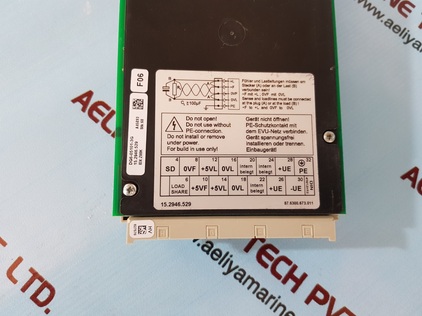 Industronic 3 gw 05 dg6-05101-3g pcb board 309-100-800