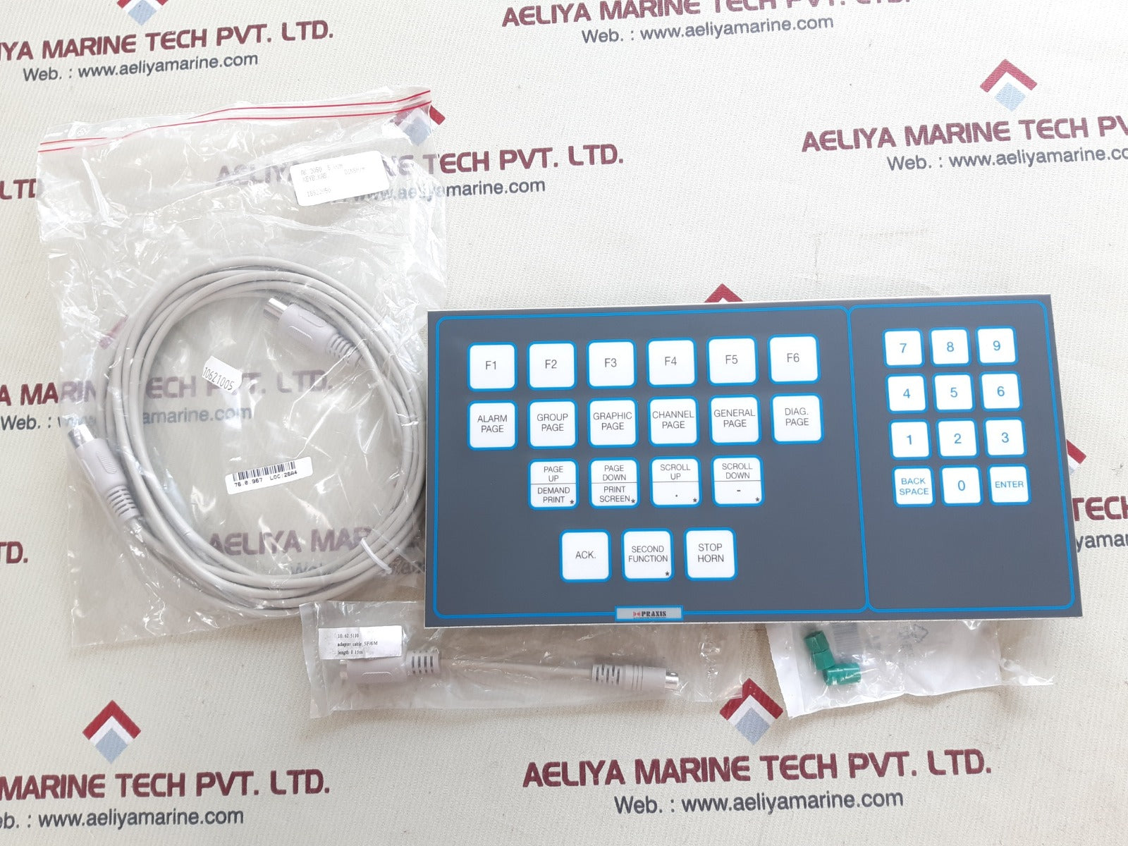 Praxis 93.6.020.004 w11791/035/ec alarm monitor system control panel