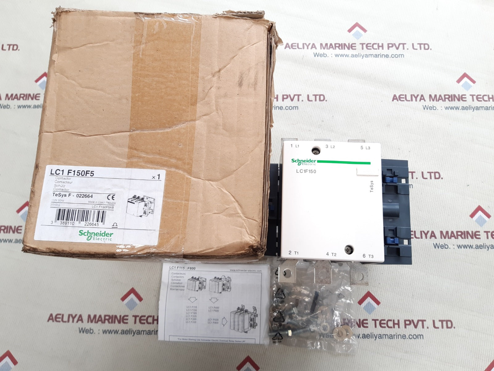 Schneider electric lc1 f150f5 contactor