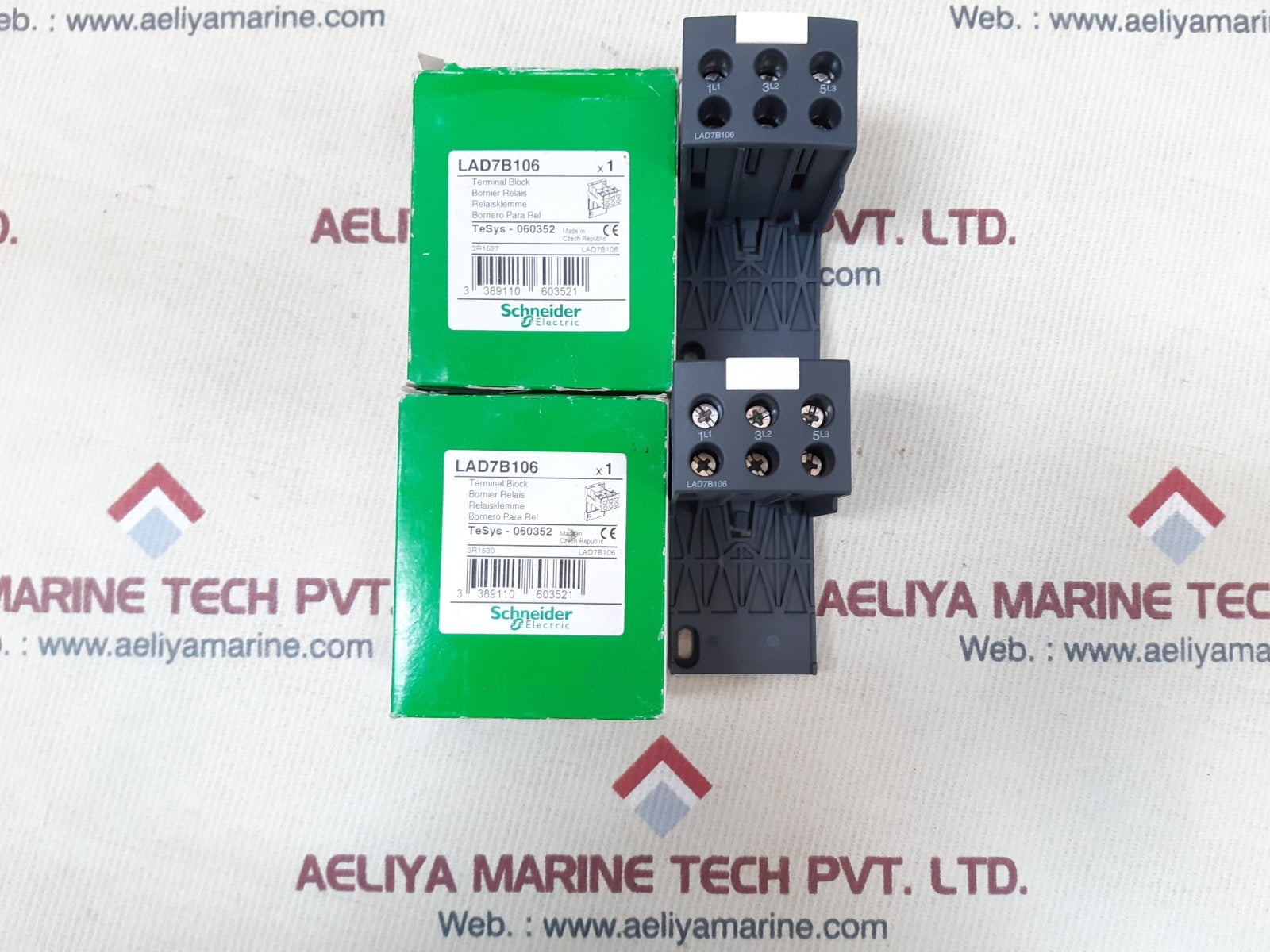 Schneider electric lad7b106 terminal block