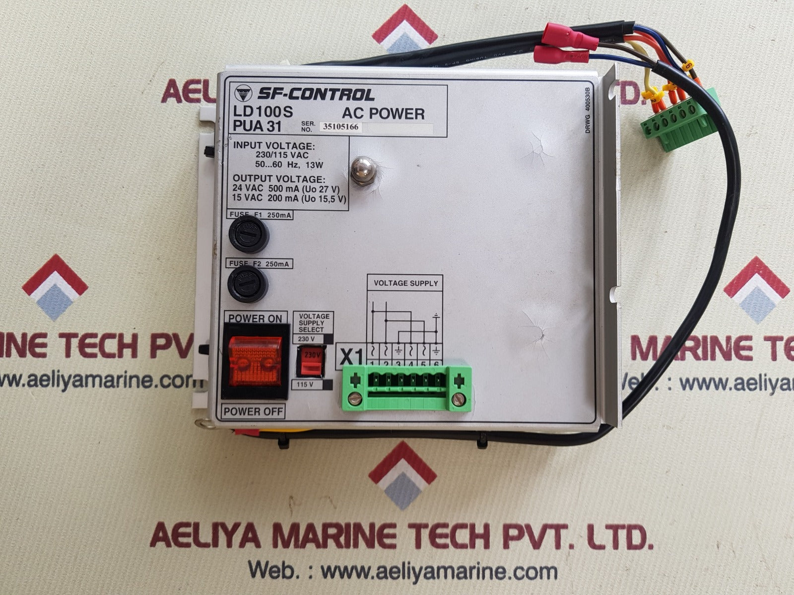 Sf-control ld100s pua31 frame grabber board input.230/115vac