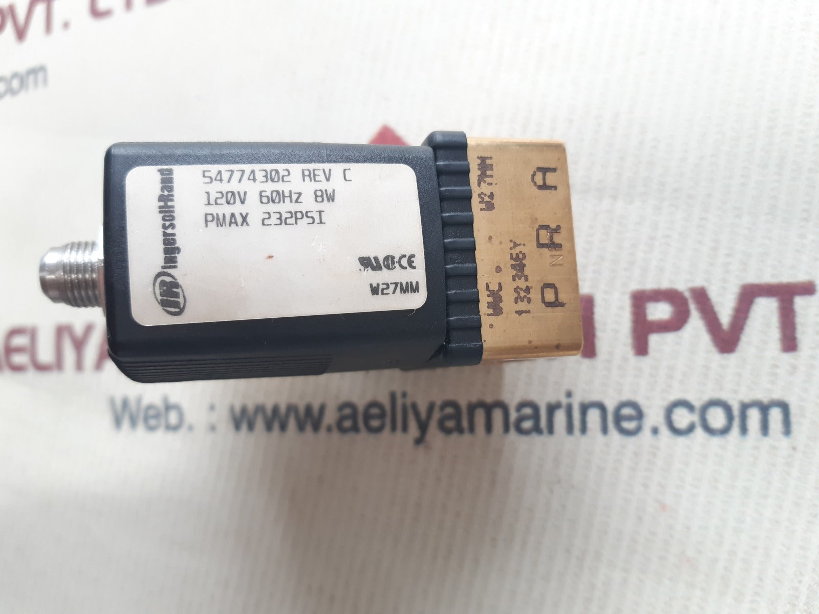 Ingersoll-rand 54774302 solenoid valve w27mm