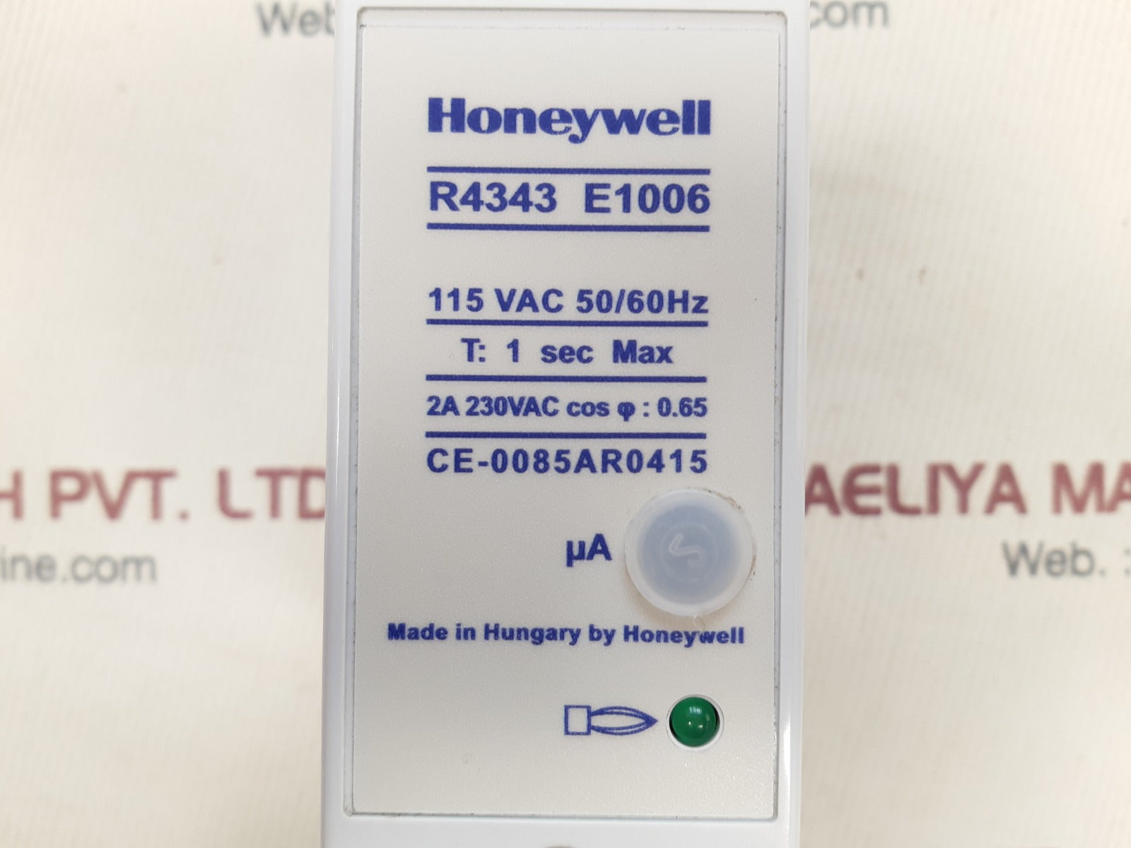 Honeywell r4343 e1006 flame detector