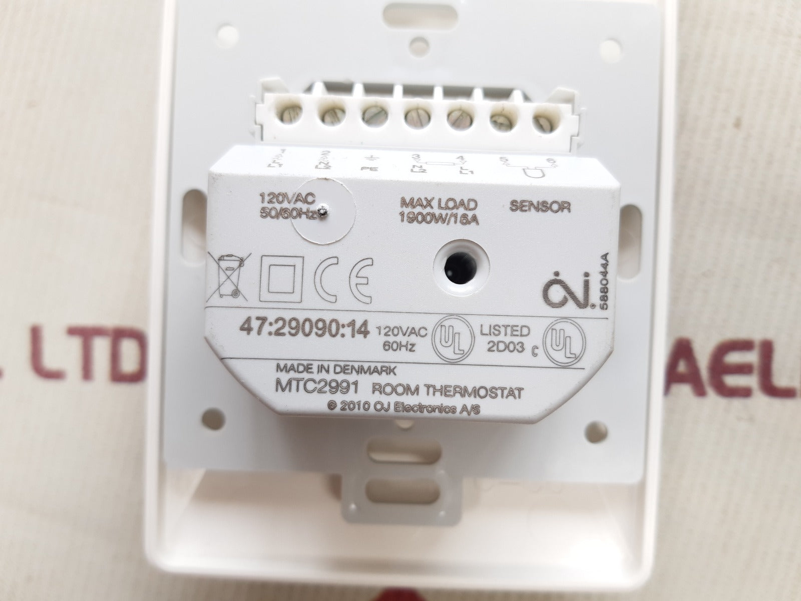 Oj mtc-2991-uch electronic thermostat
