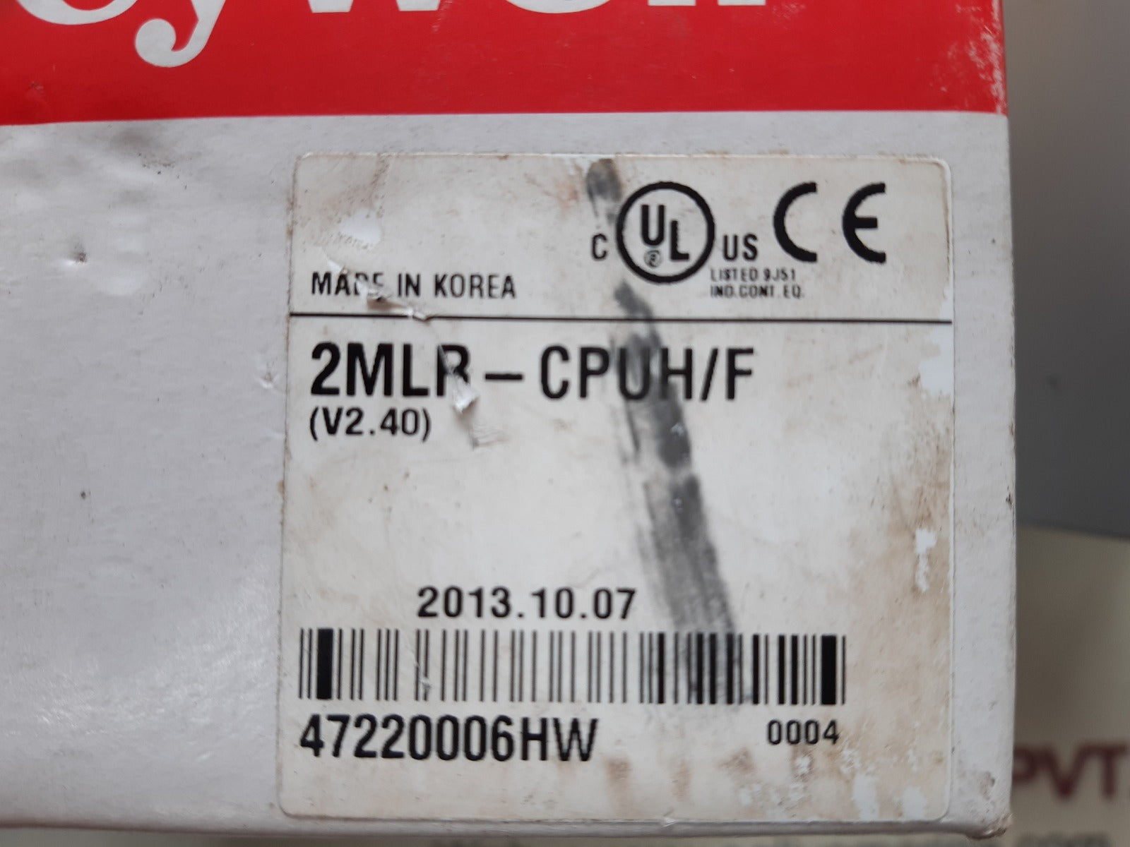 Honeywell Cpu Module 2Mlr-cpuh/F Programmable Logic Controller