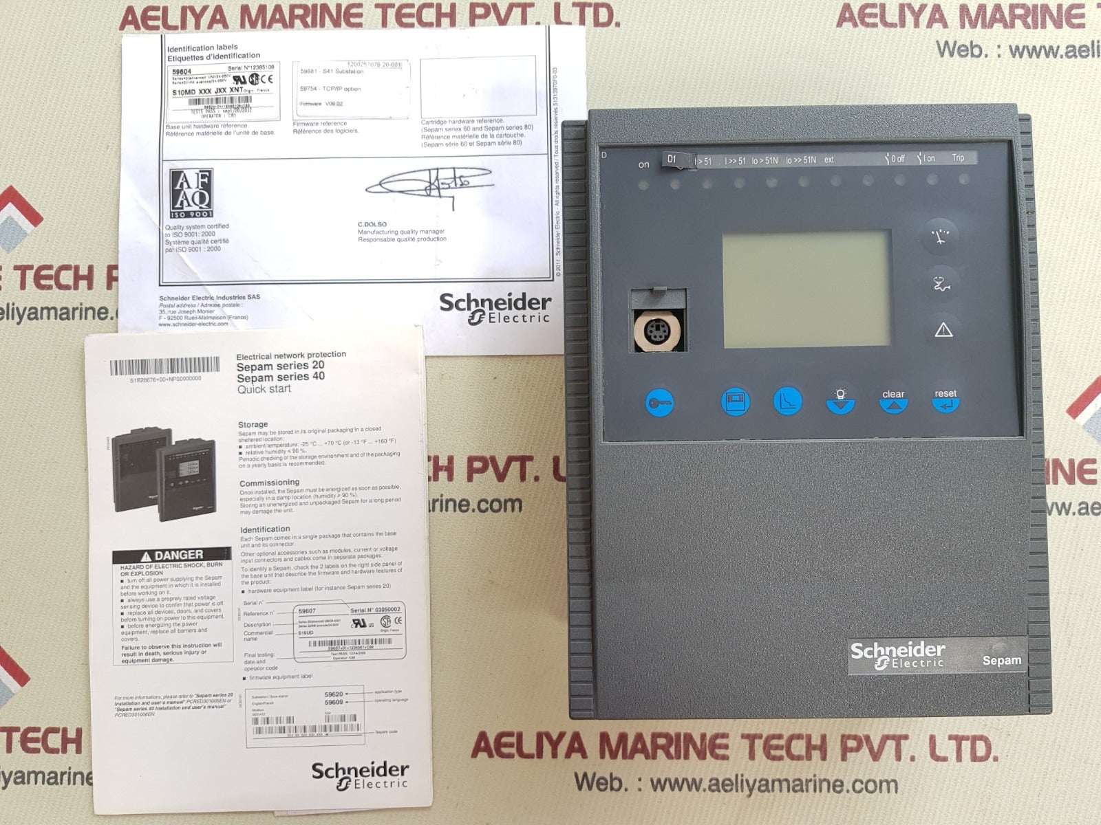 Schneider electric sepam s10md xxx jxx xnt base unit 59604