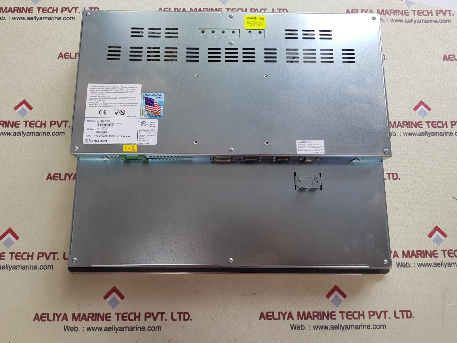 Nematron m1900t-ss 19" monitor display 50/60hz