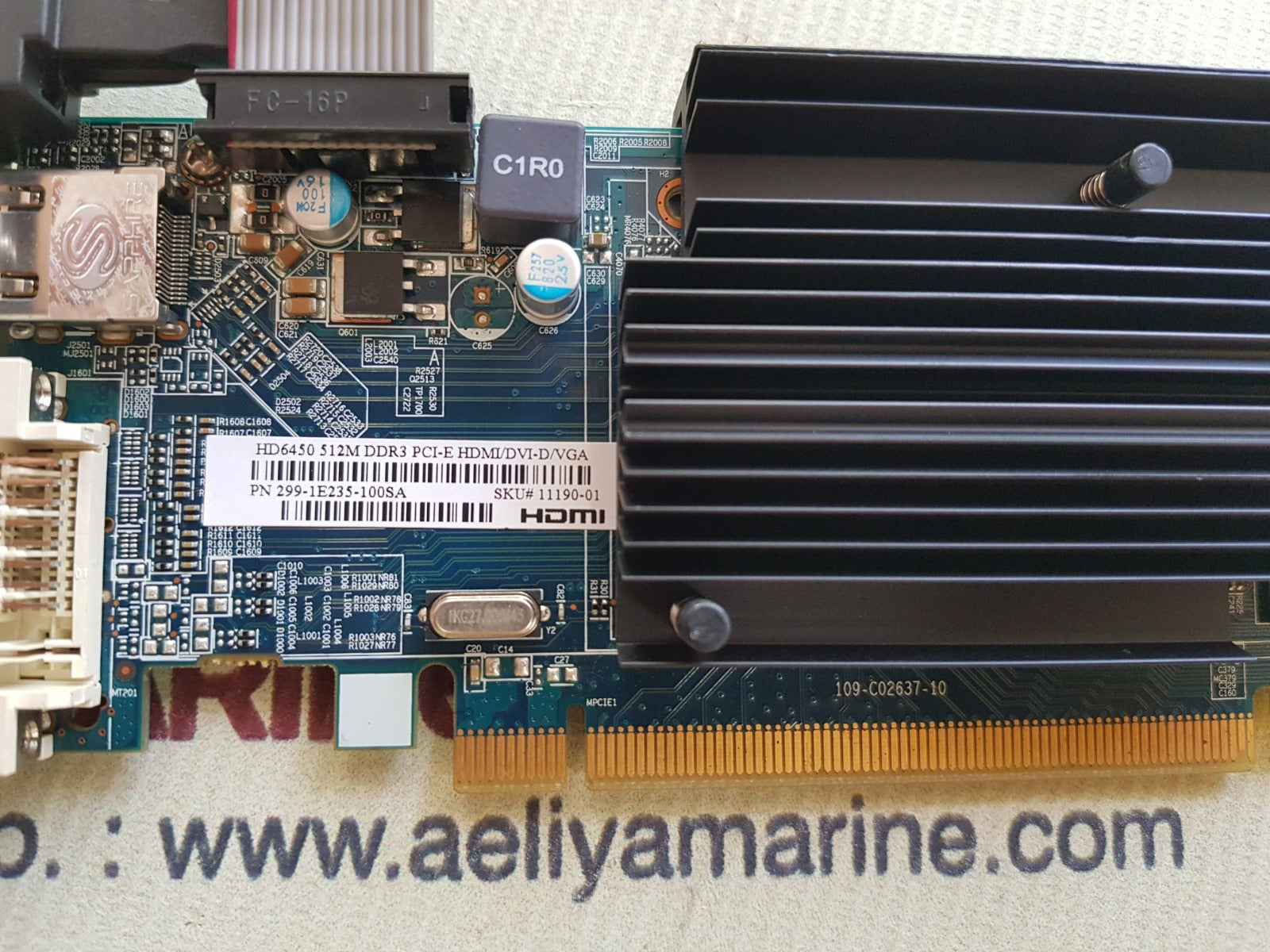 Sapphire radeon hd6450 512m hdmi/dvi-d/vga graphic card
