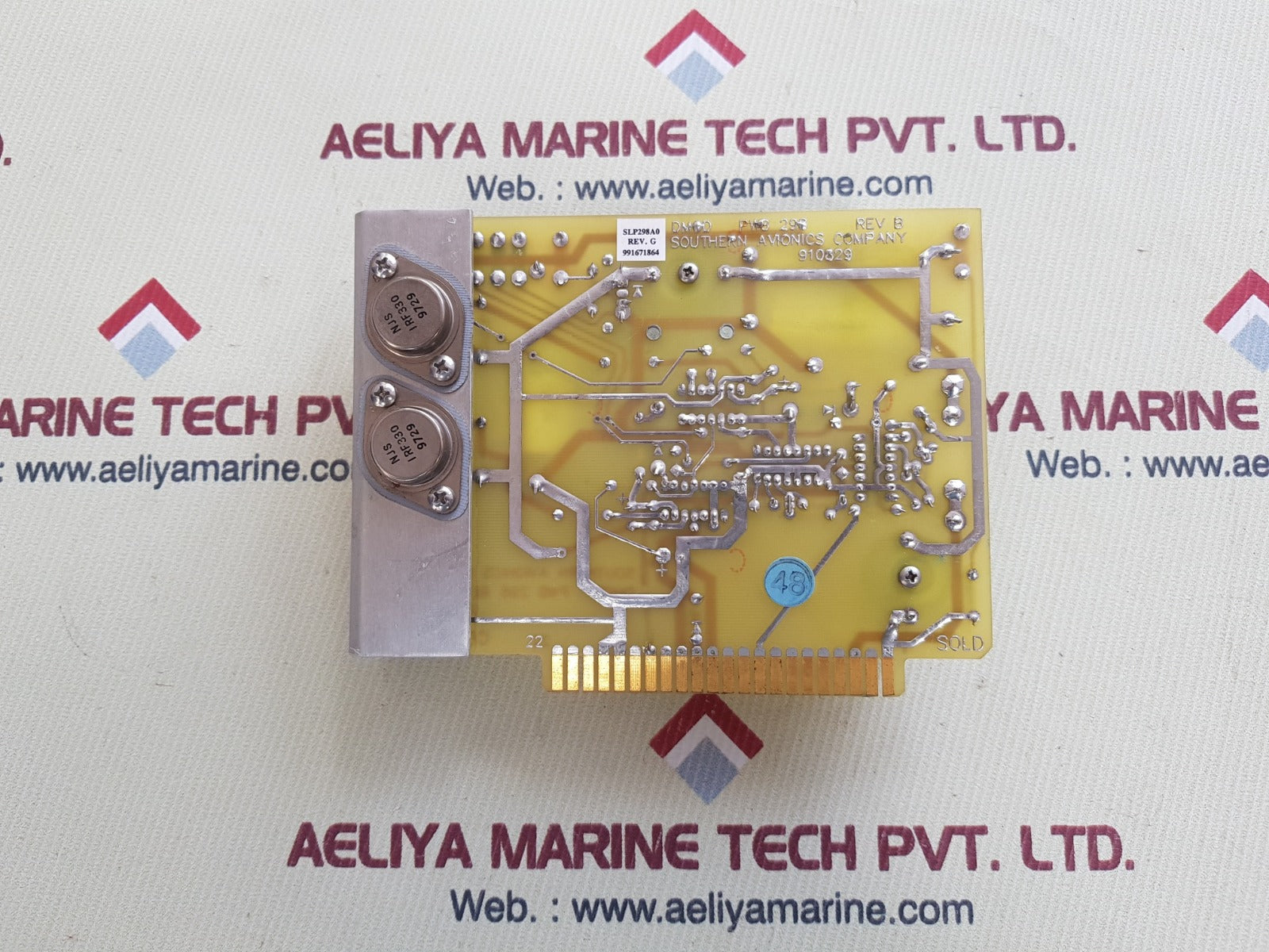 Southern avionics pwb-298-5166 rev b pcb card 910829
