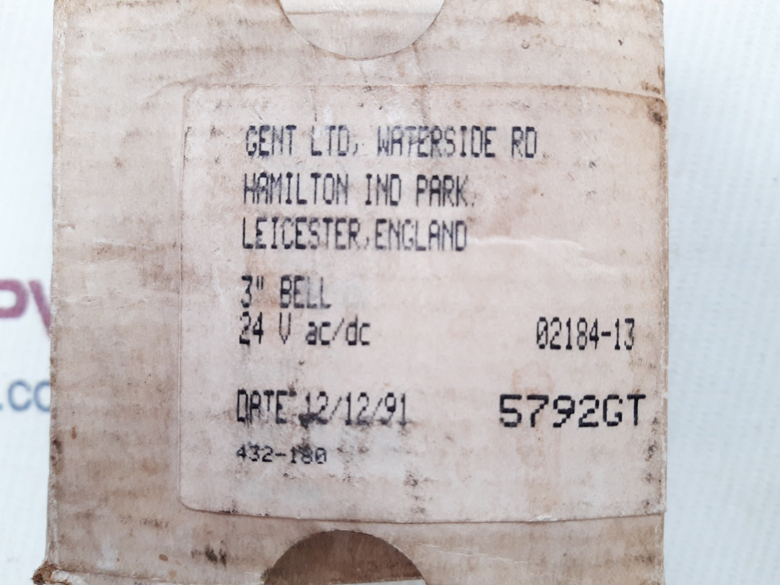 Gent 24 v ac/dc 3" bell