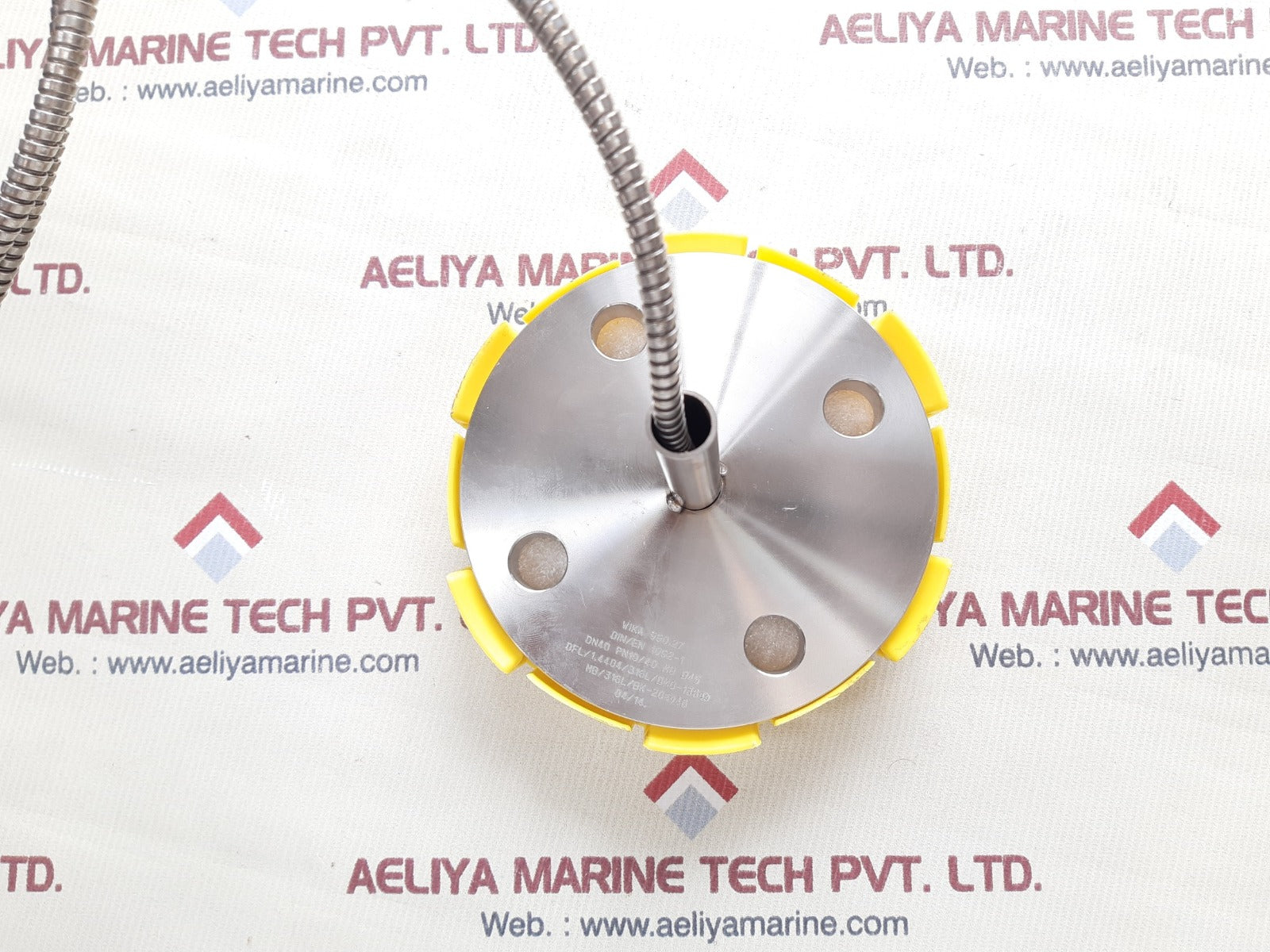 Wika pgt23.100 flange diaphragm with gauge 0 to 16 bar