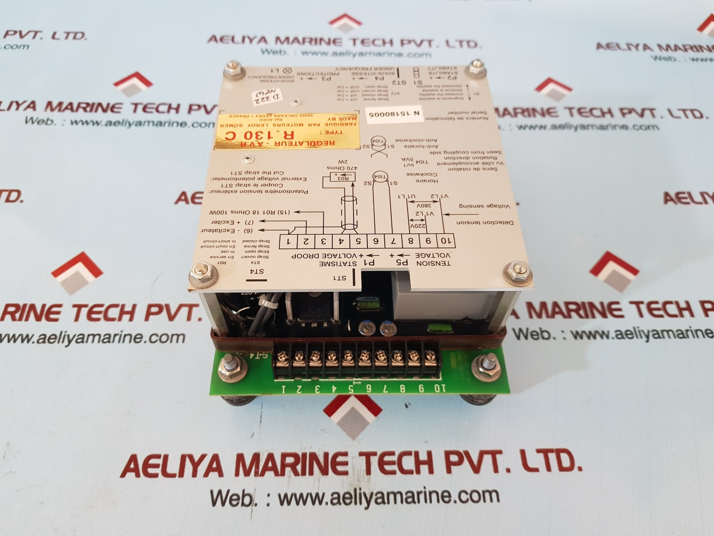 Leroy somer r130c automatic voltage regulator