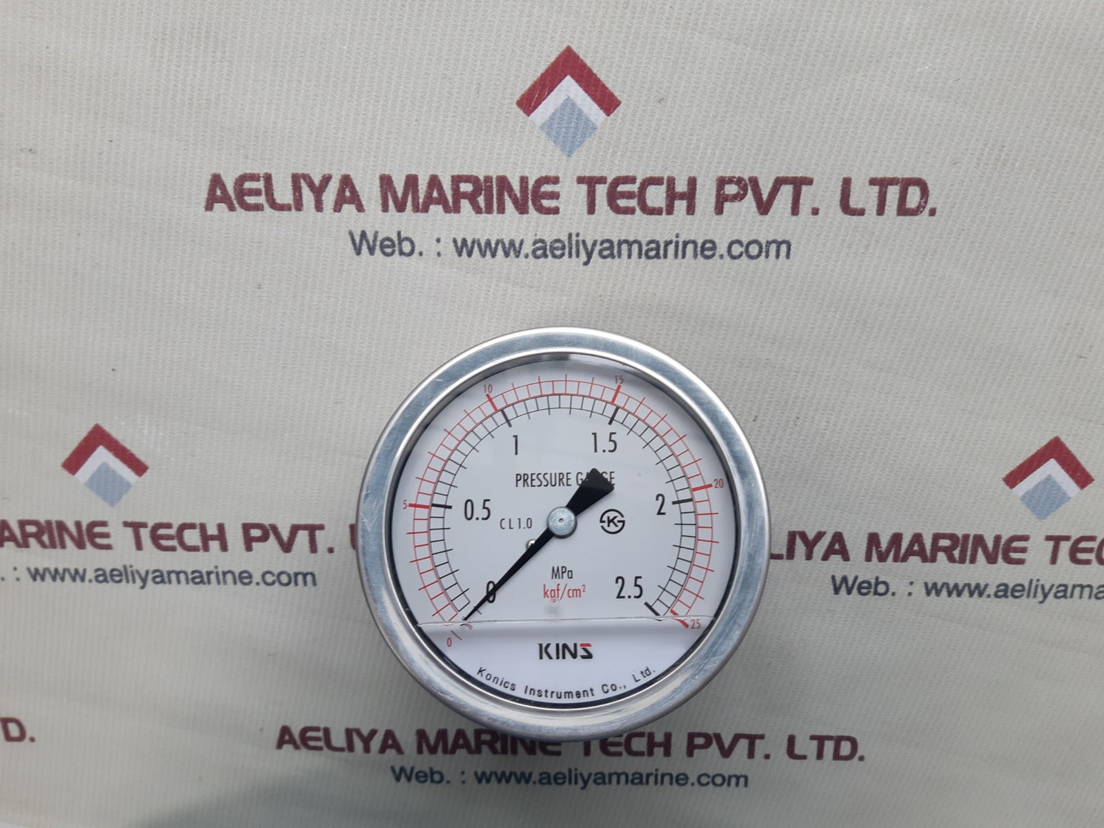Konics cl 1.0 pressure gauge 0-2.5 mpa,0-25 kgf/cm²