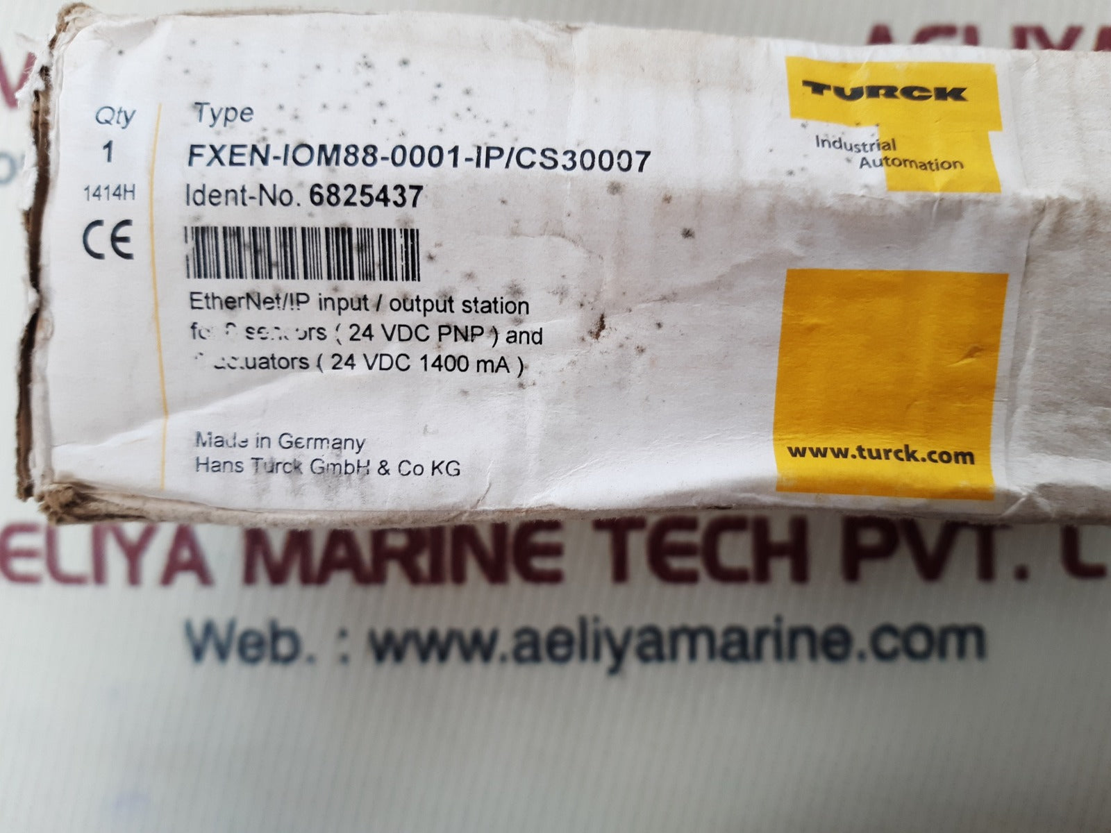 Turck fxen-i0m88-0001-ip/cs30007 ethernet/ip input/output station