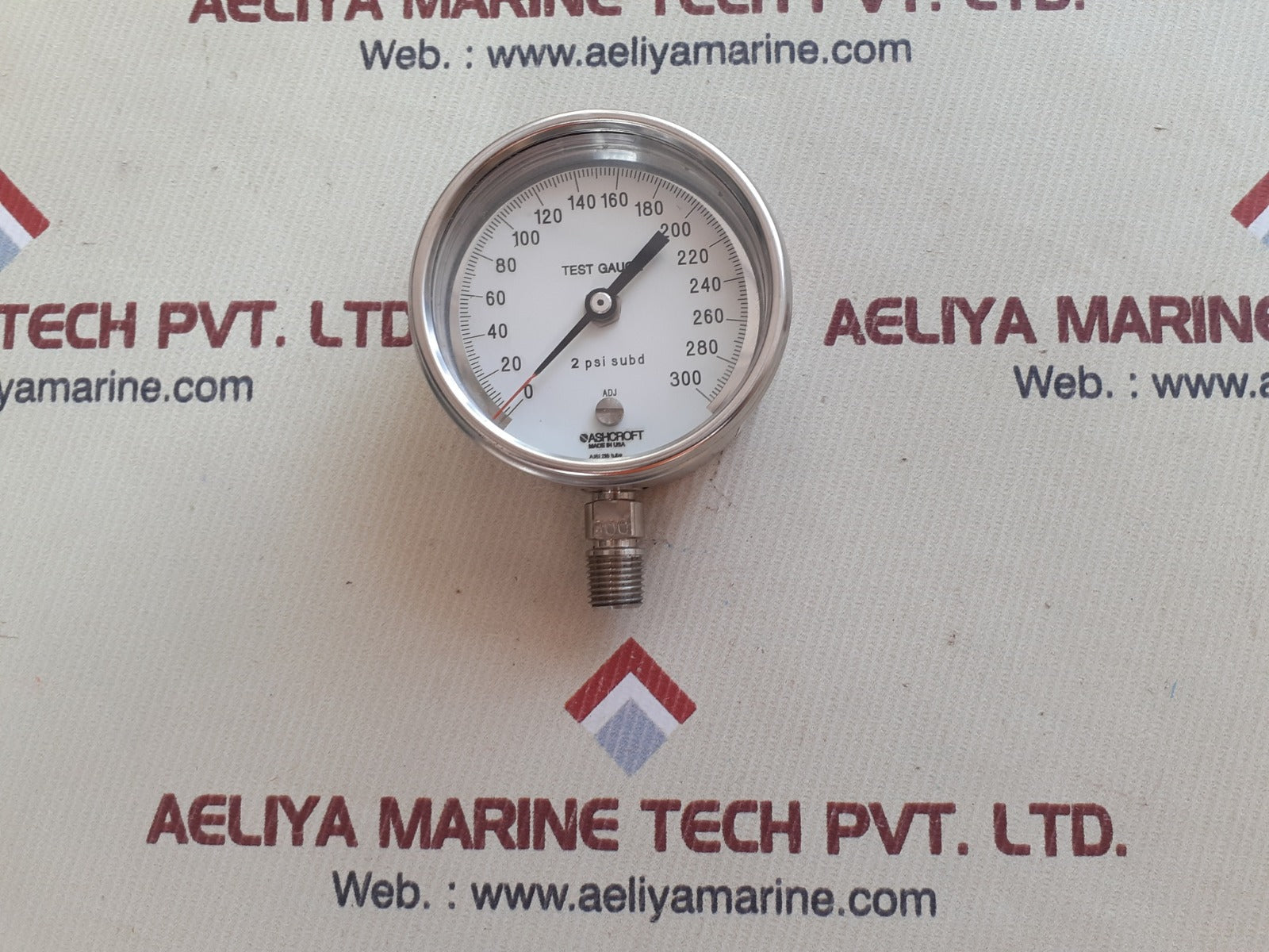Ashcroft 2 psi subd test gauge