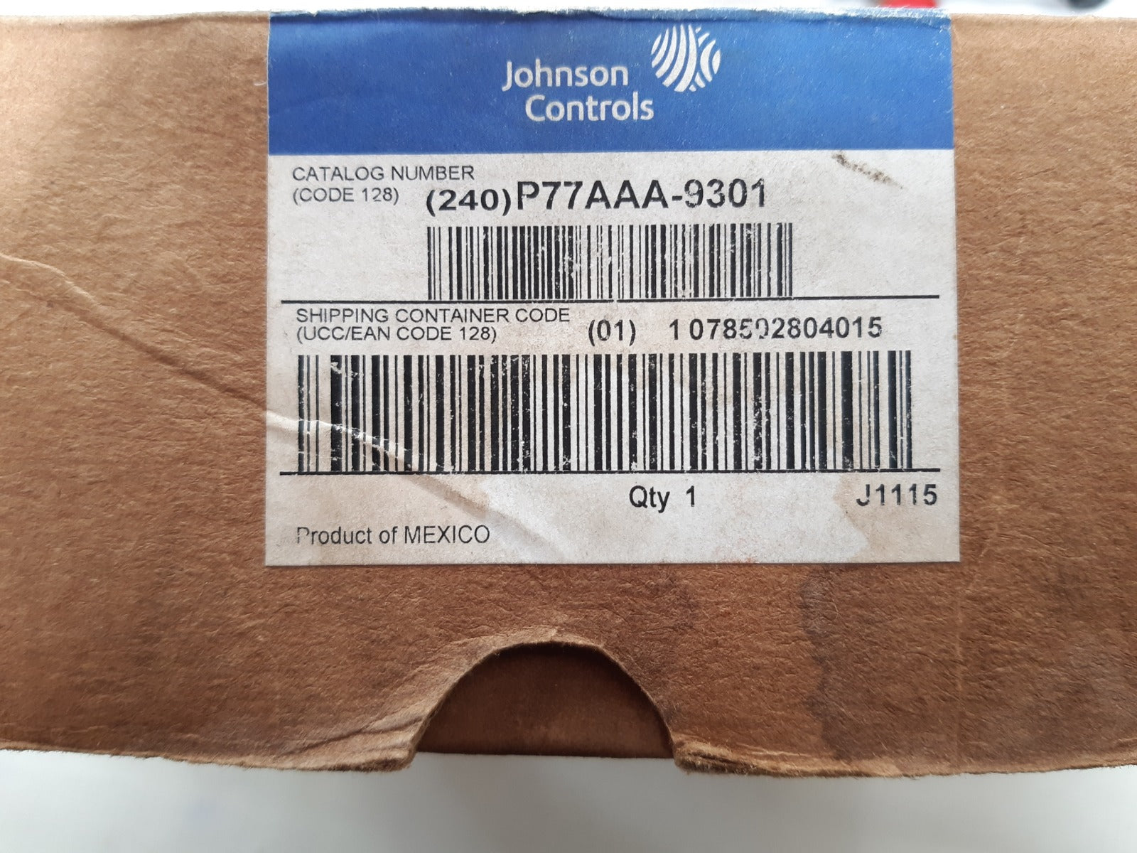 Johnson controls p77aaa-9301 pressure switch