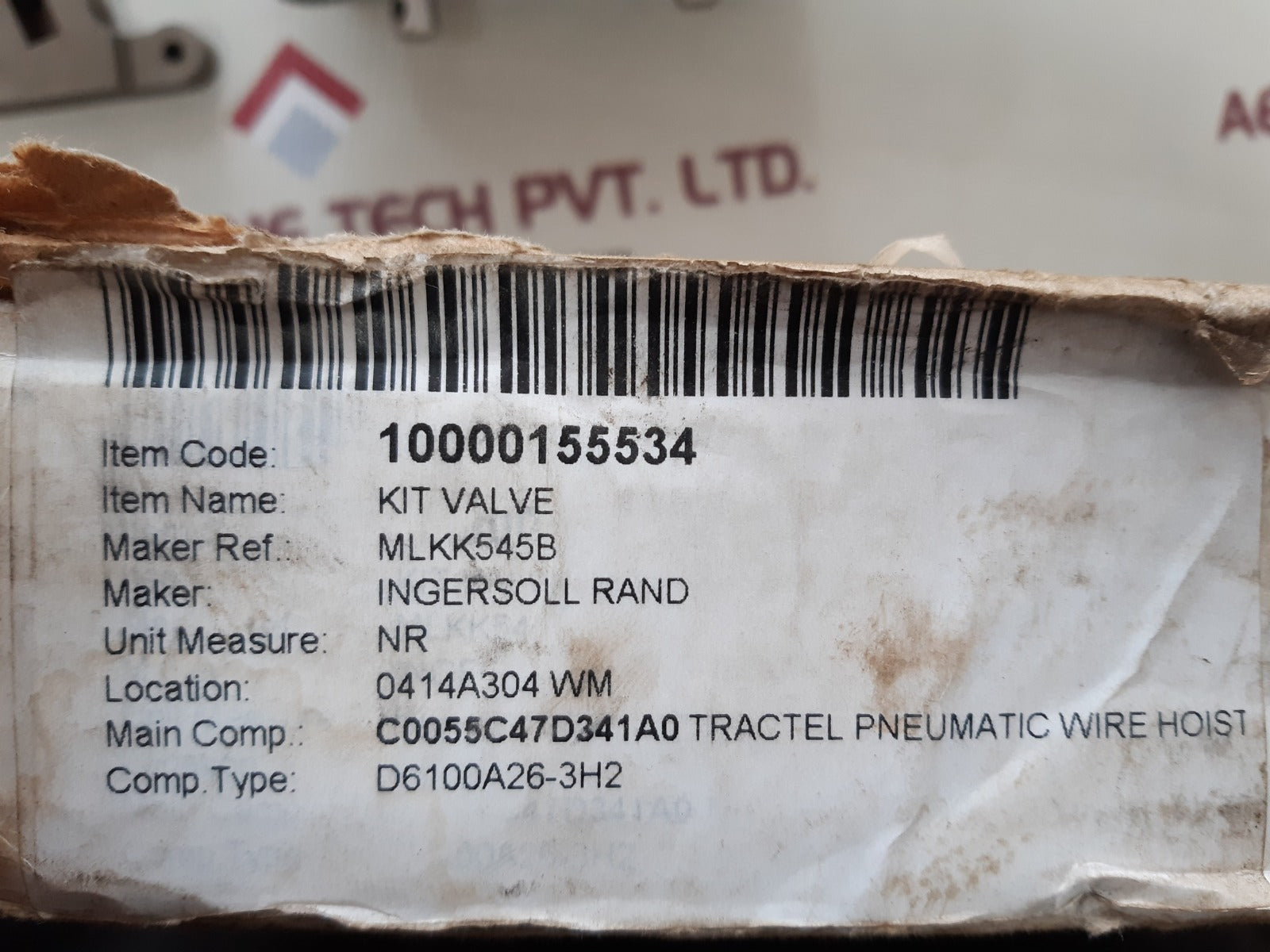 Ingersoll rand mlk-a238a valve kit