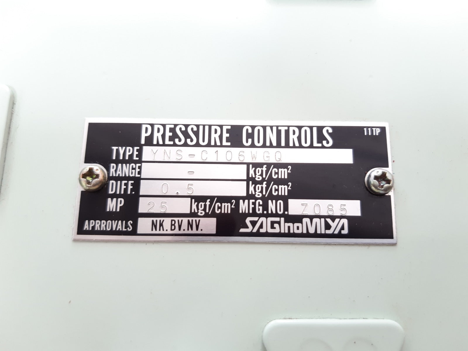 Saginomiya yns-c106wgq pressure switch