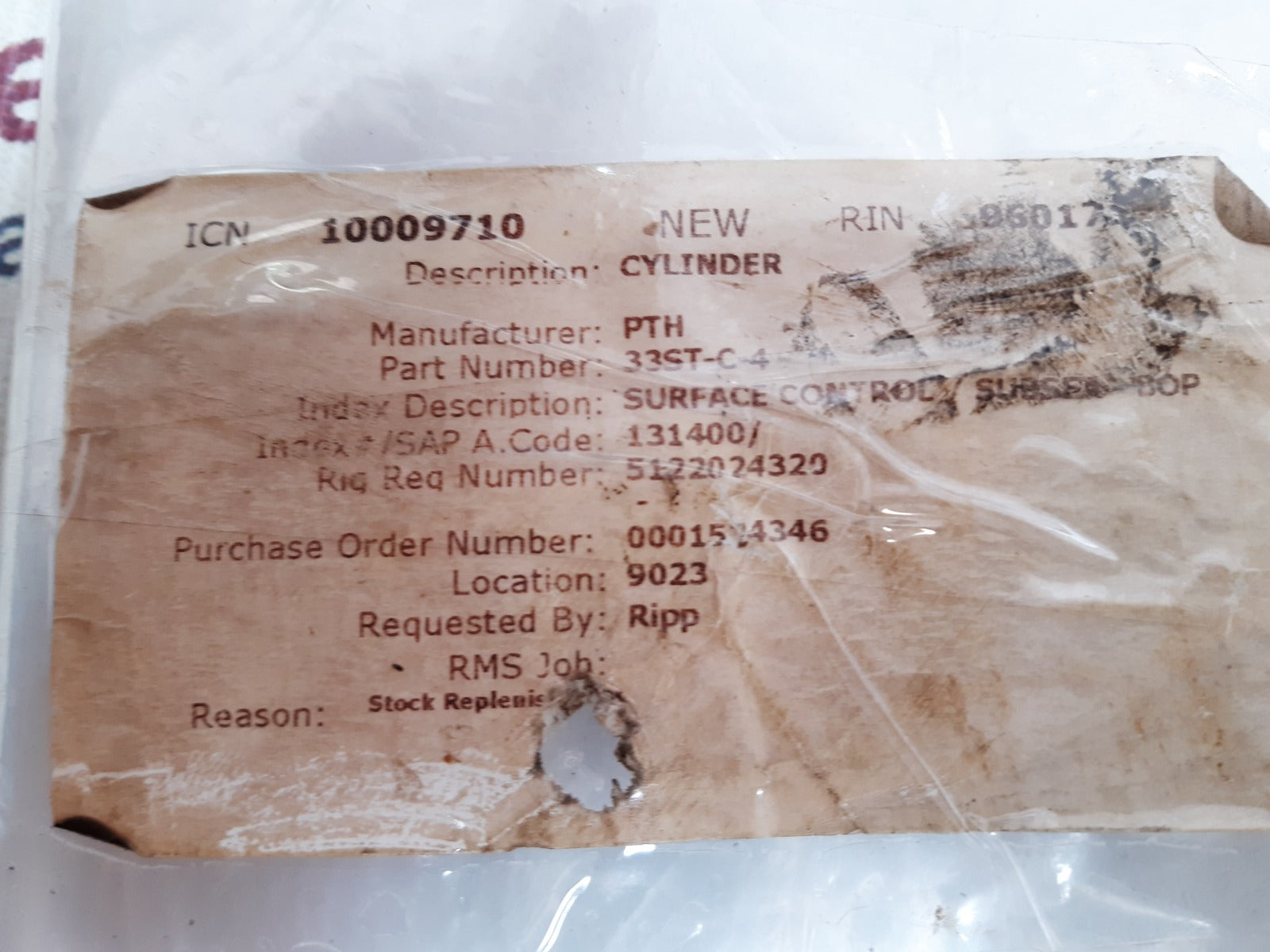 Pth 33st-c-4 cylinder