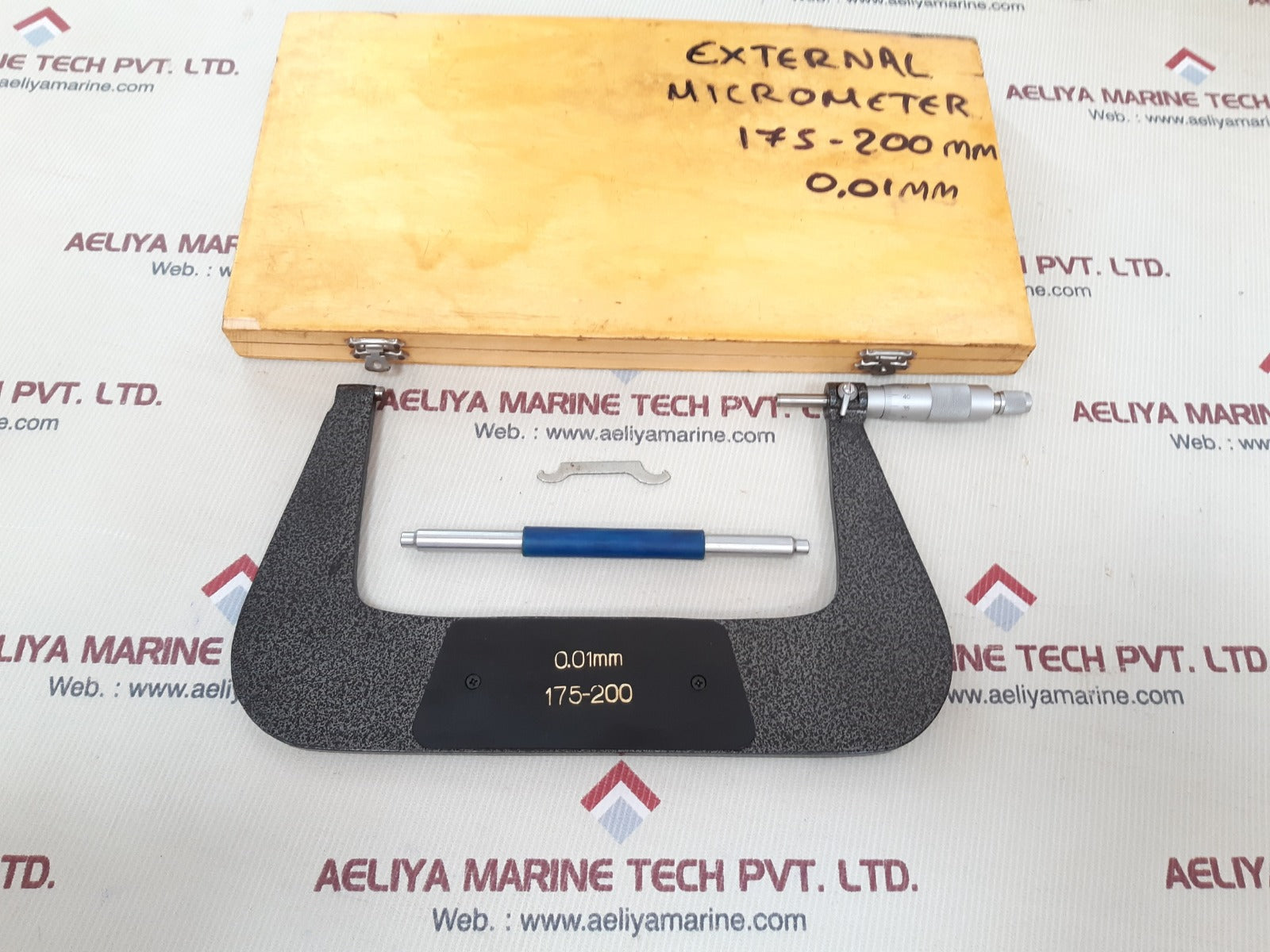 0.01 mm 175-200 mm external micrometer