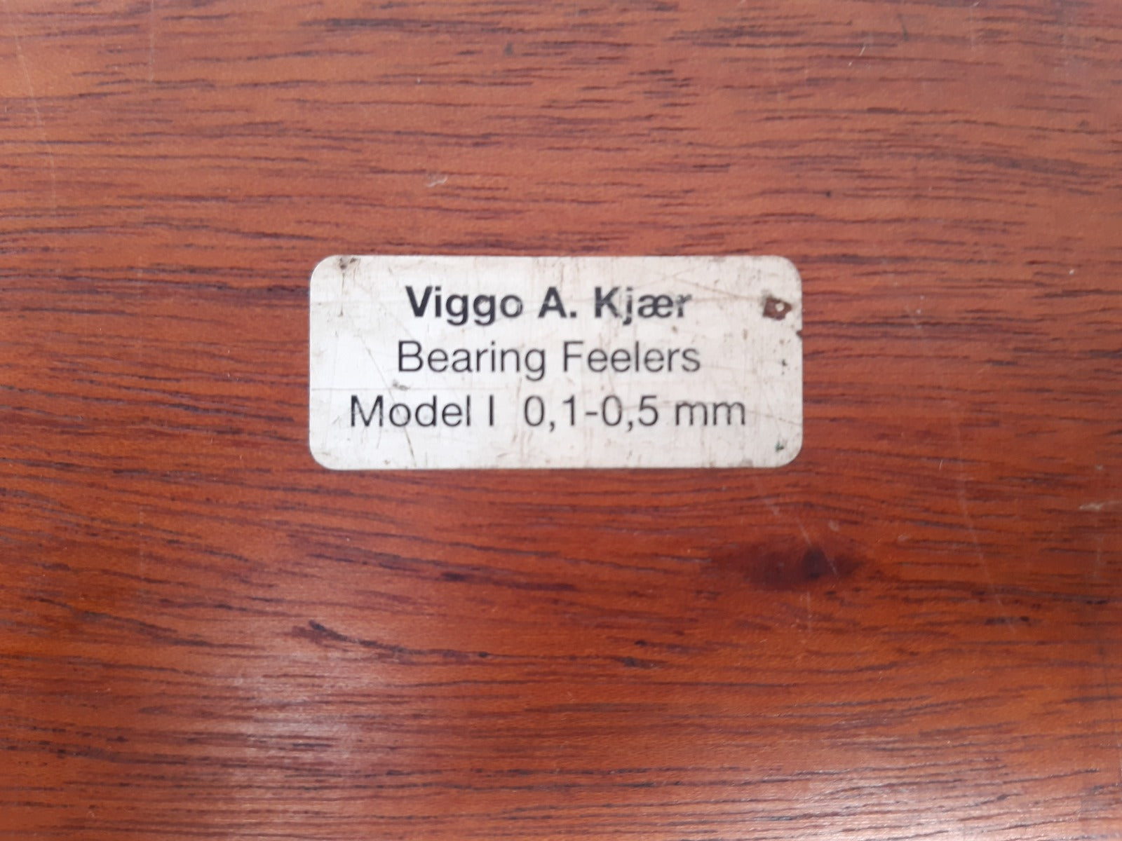 Viggo a. kjaep bearing feelers gauge
