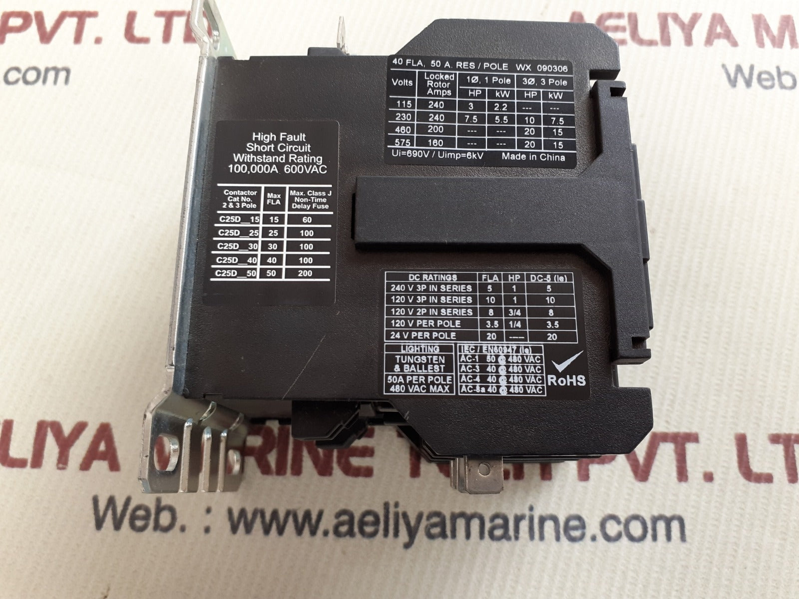 Cutler-hammer eaton c25dnf340 contactor