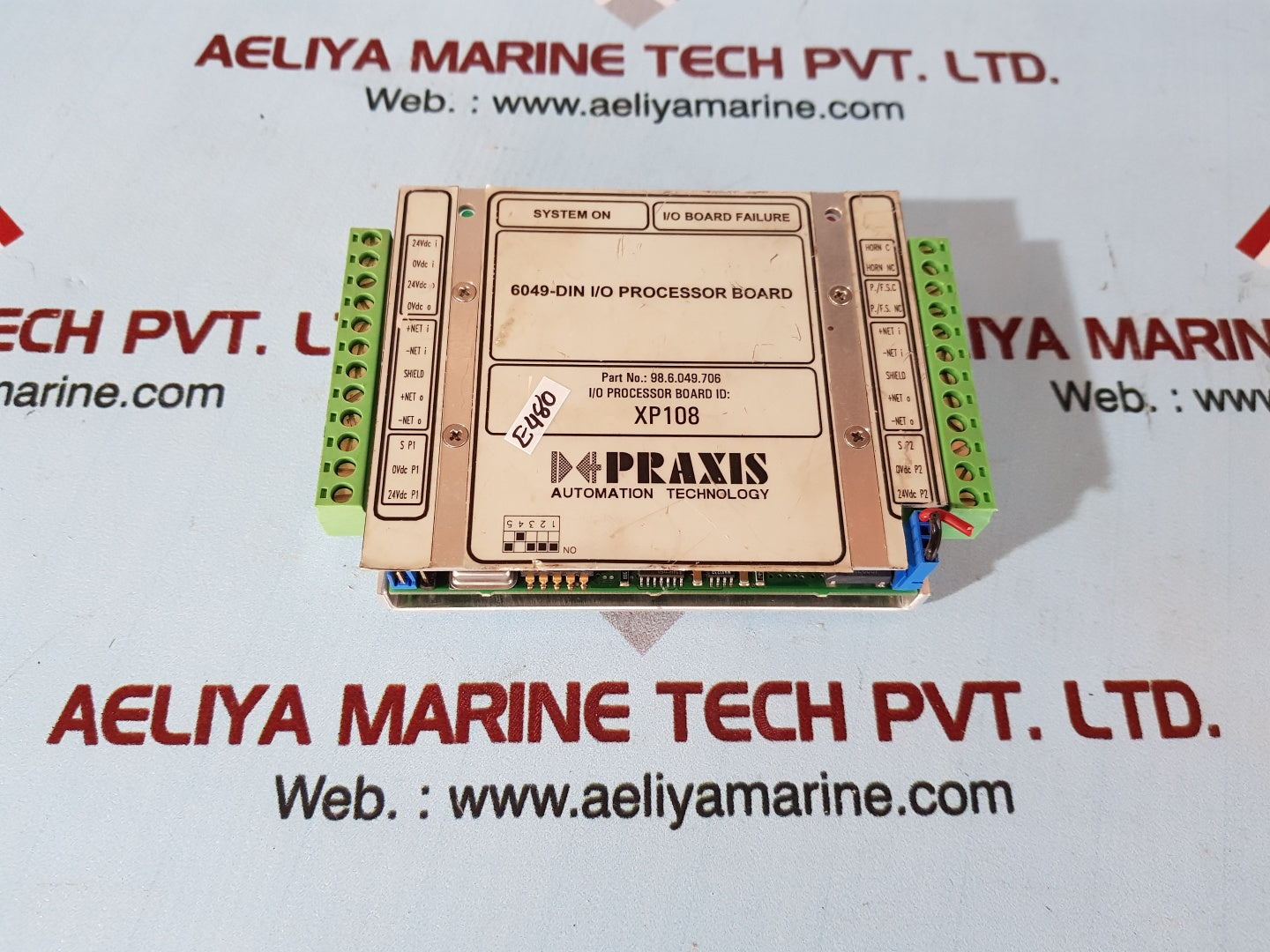 Praxis 98.6.049.706 i/o processor board xp108