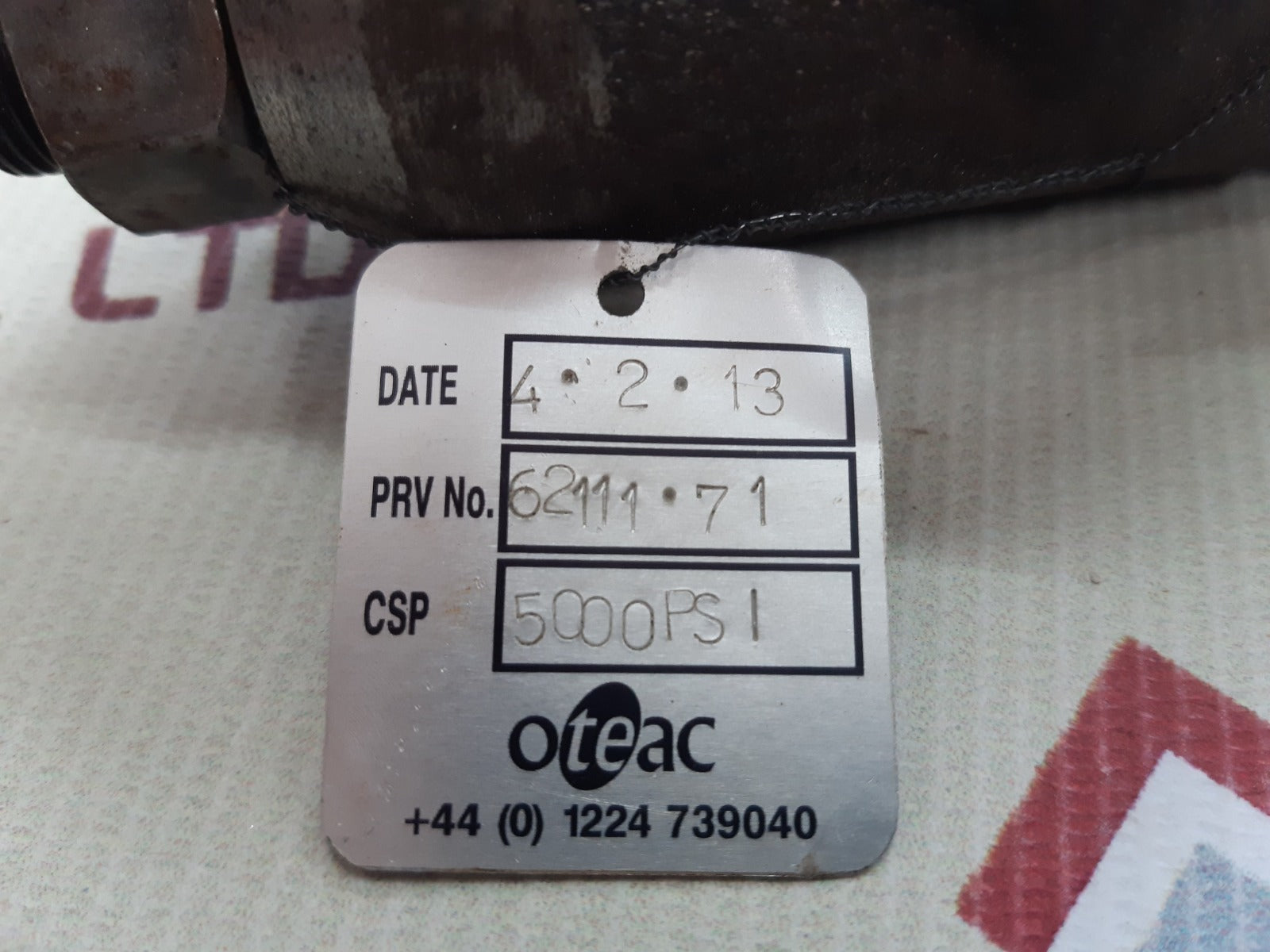 Gilmore 25320-4 valve 200016-3