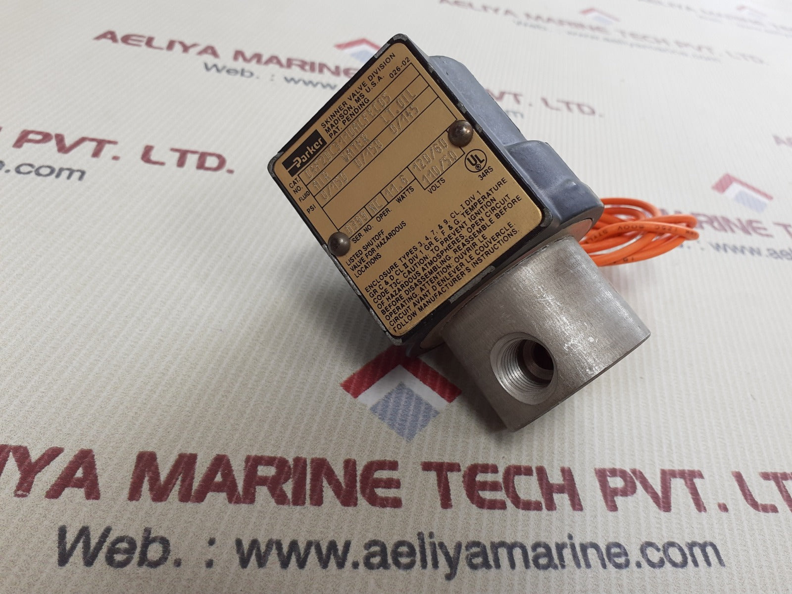 Parker 04f20c3110acfeco5 solenoid valve