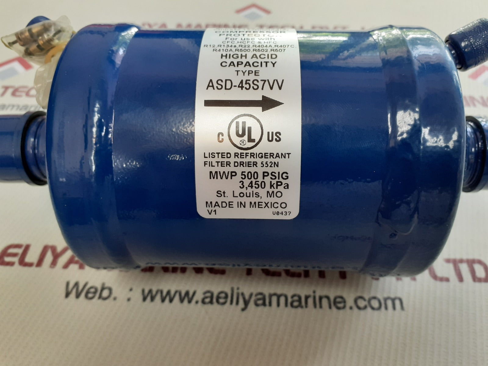 Emerson asd-45s7vv compressor protector 3,450 kpa