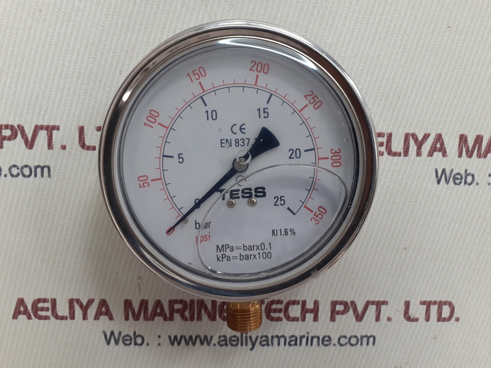 Tess en 837.1 pressure gauge