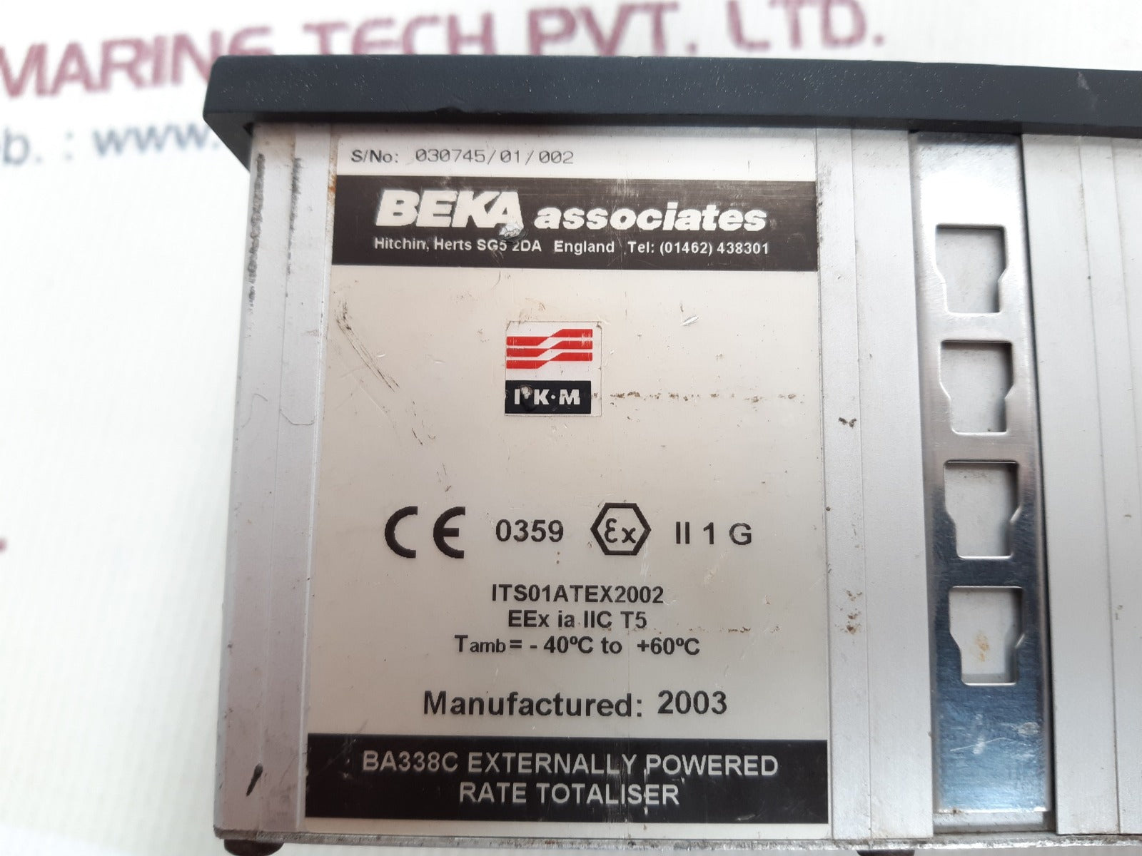 Beka ba338c externally powered rate totaliser