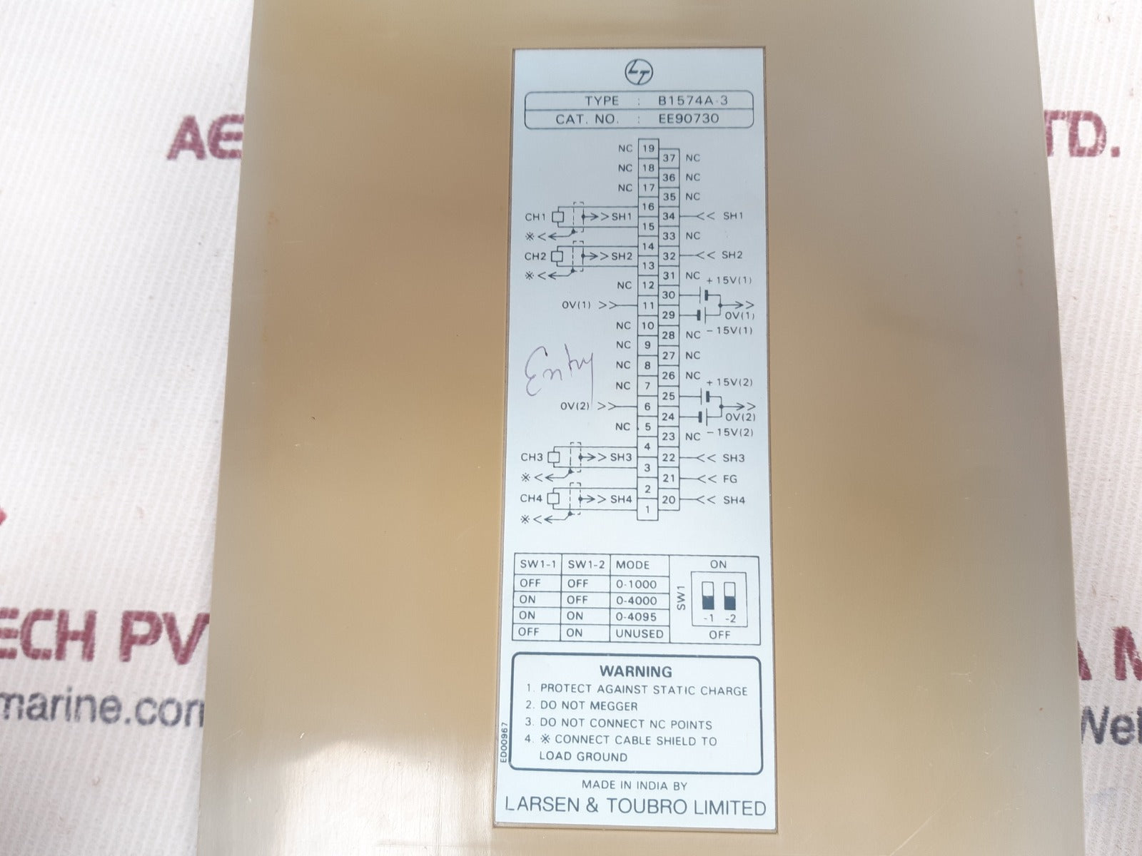Yaskawa b1574a-3 i/o module