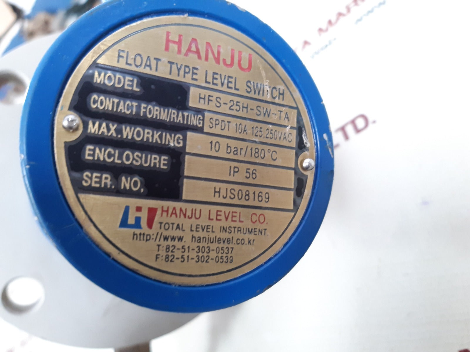 Hanju hfs-25h-sw-ta float type level switch