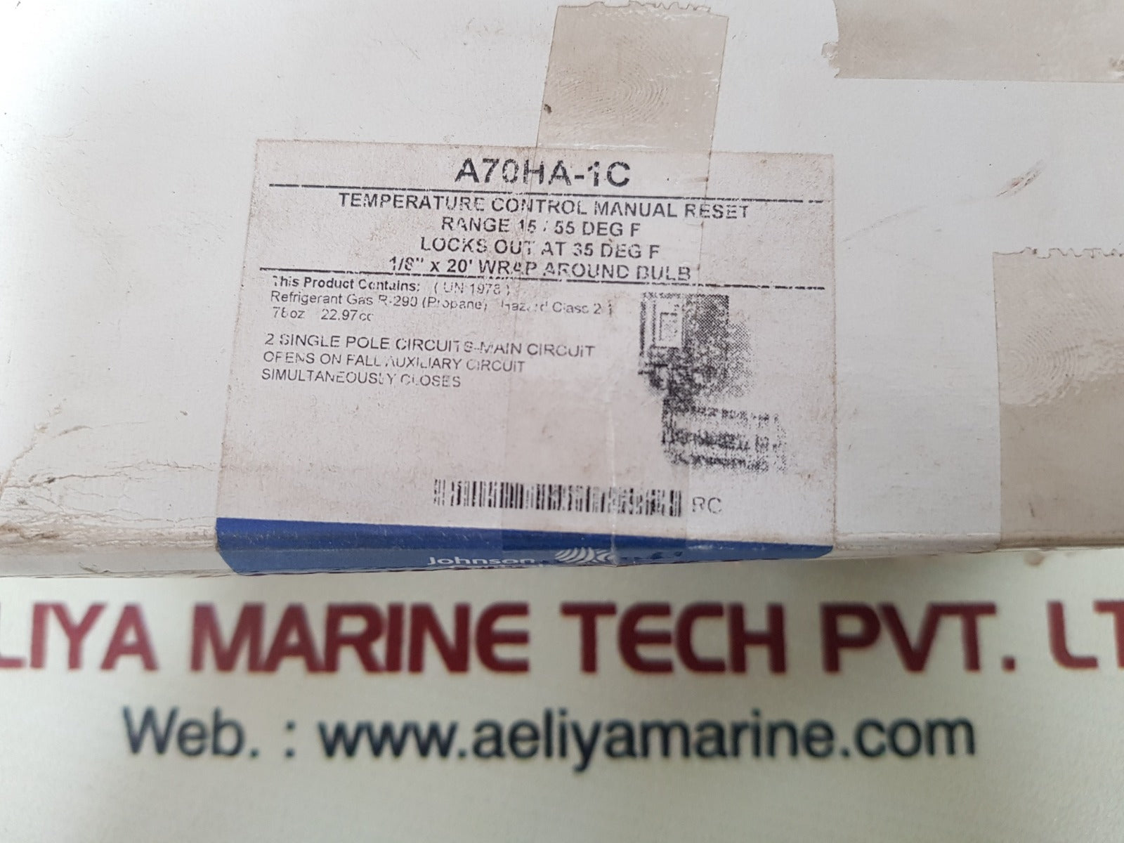 Johnson a70ha-1 temperature control