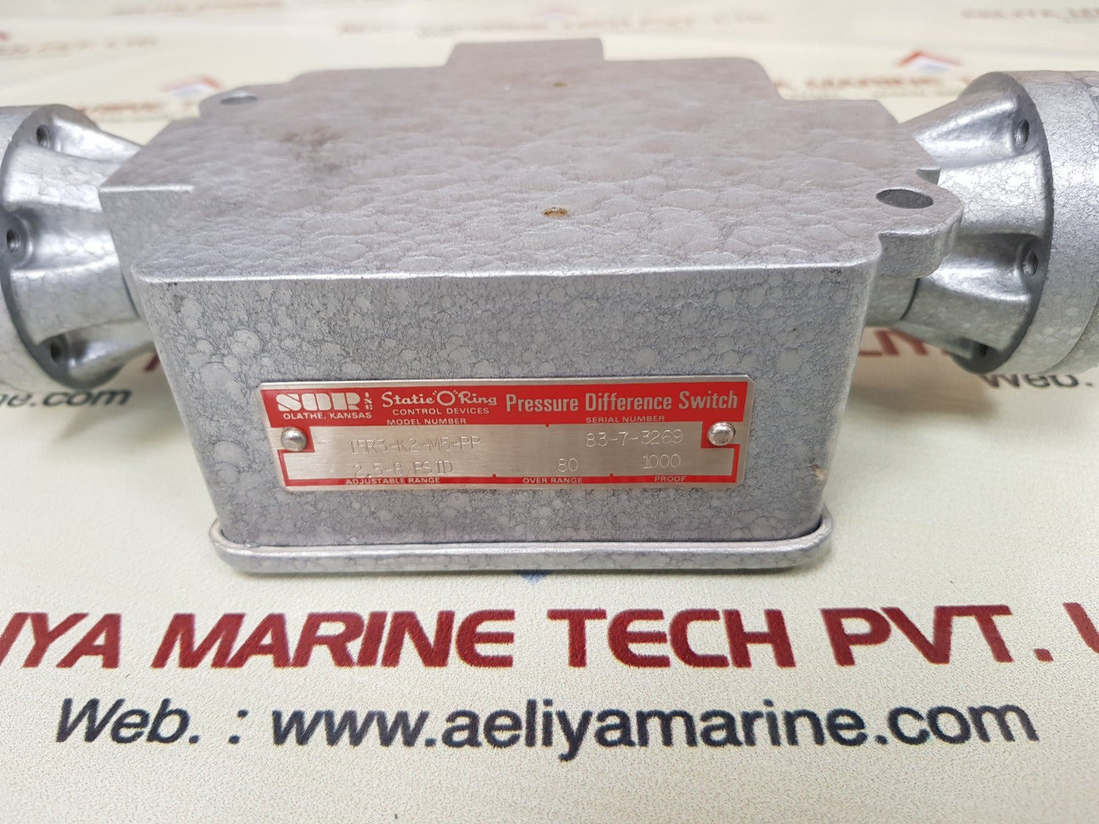 Sor control 15r3-k2-m5-pp pressure difference switch