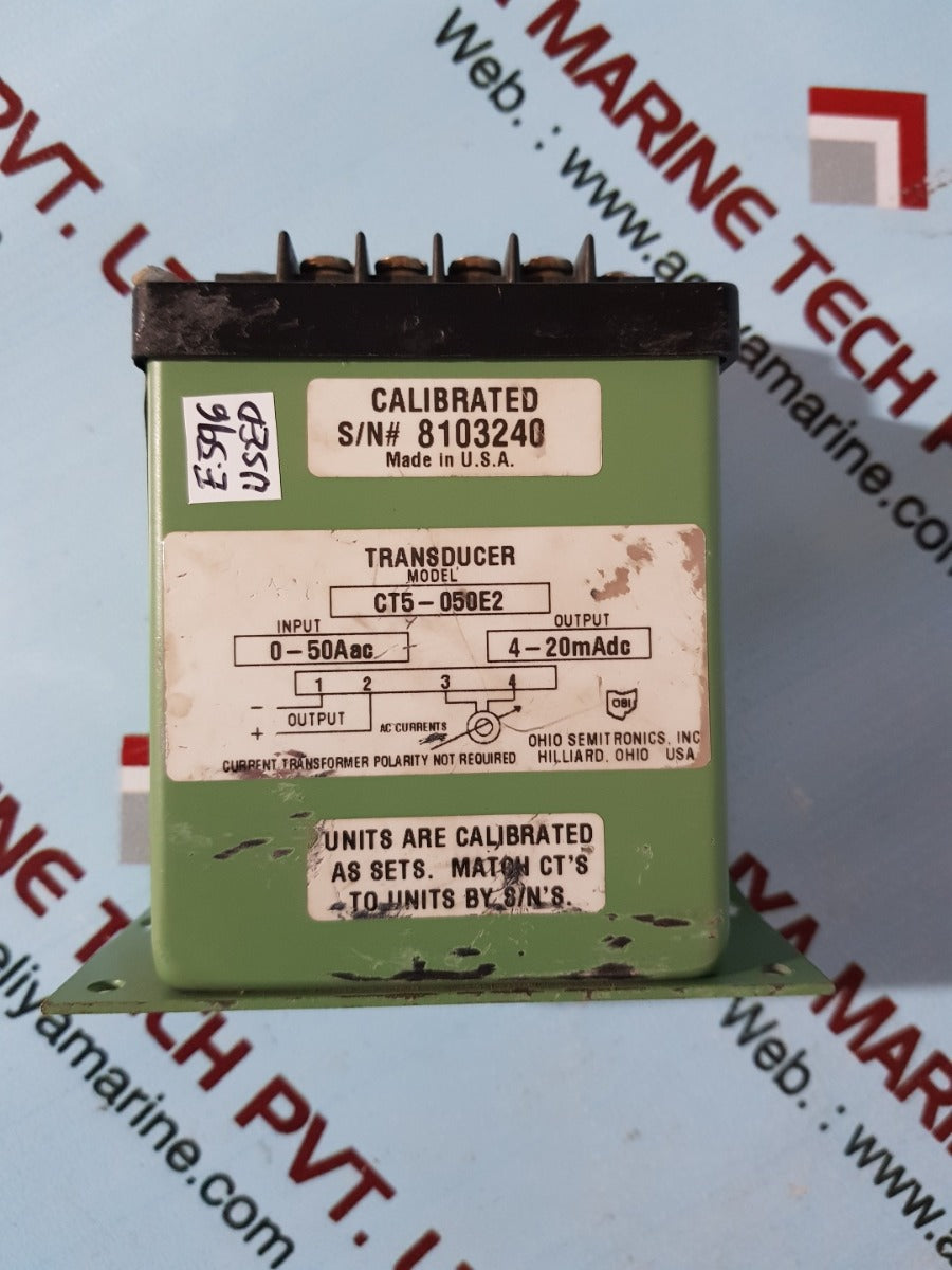 Ohio semitronics ct5-050e2 transducer