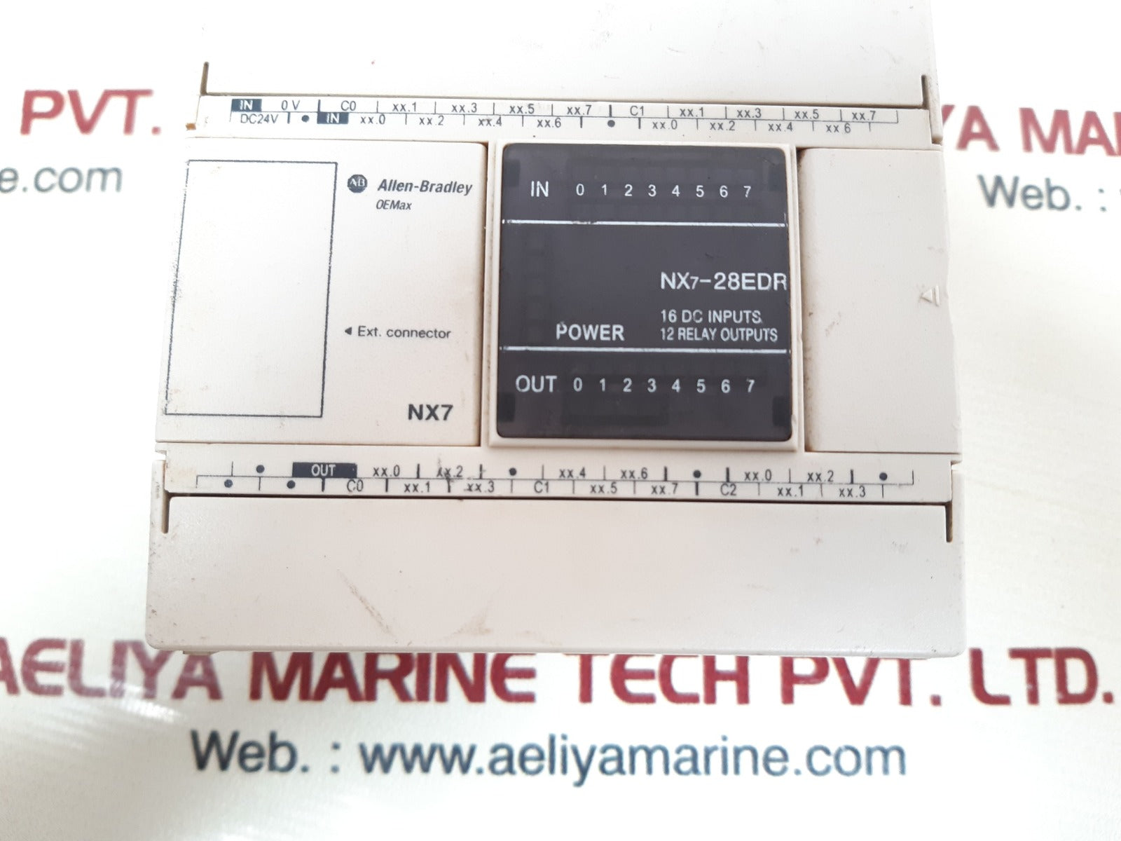 Allen-bradley nx7-28edr 2001-nx7-28edr plc module 12 relay outputs