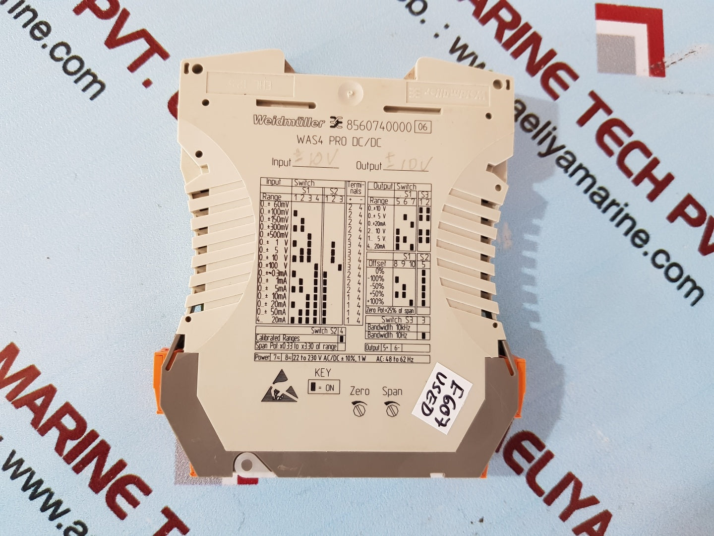 Weidmuller 8560740000 was4pro dc/dc analog signal isolator