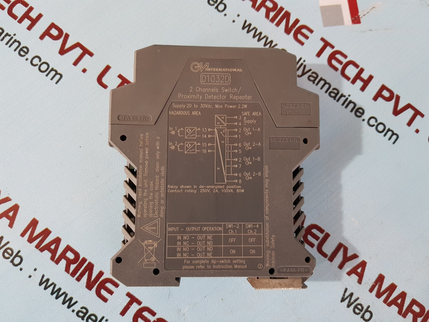 Gm d1032d 2 channels switch/proximity detector repeater